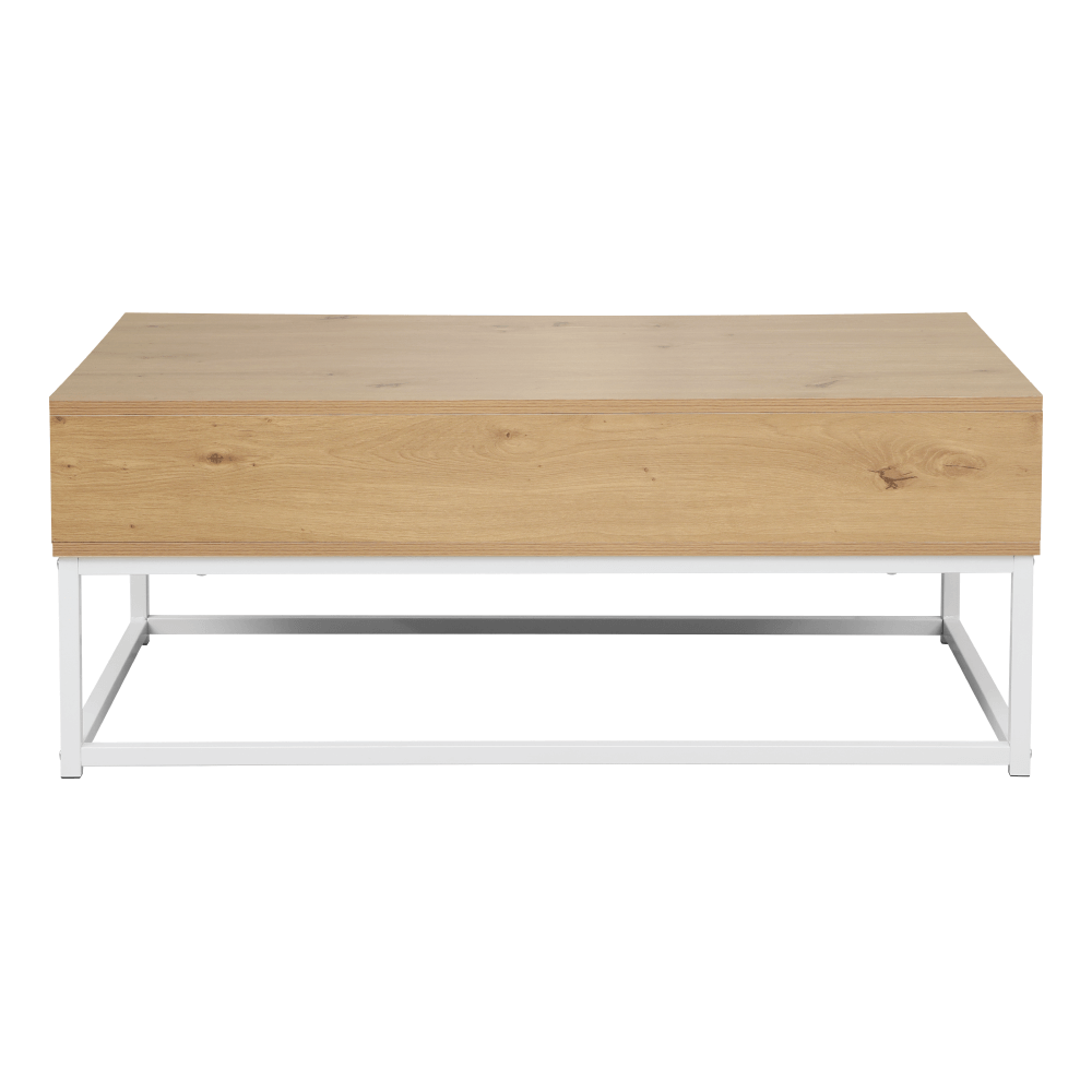 Masuta de cafea, stejar/alb, LIVINA — imaginea 6