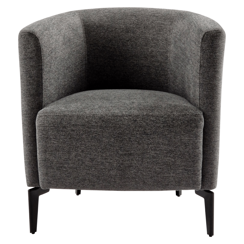 Fotoliu de design, gri / negru, KAPY — imaginea 4