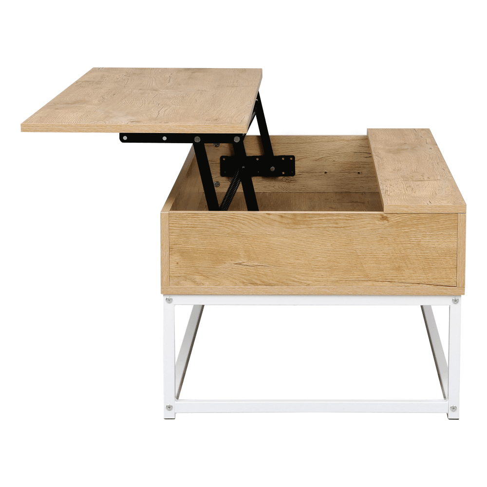 Masuta de cafea, stejar/alb, LIVINA — imaginea 7