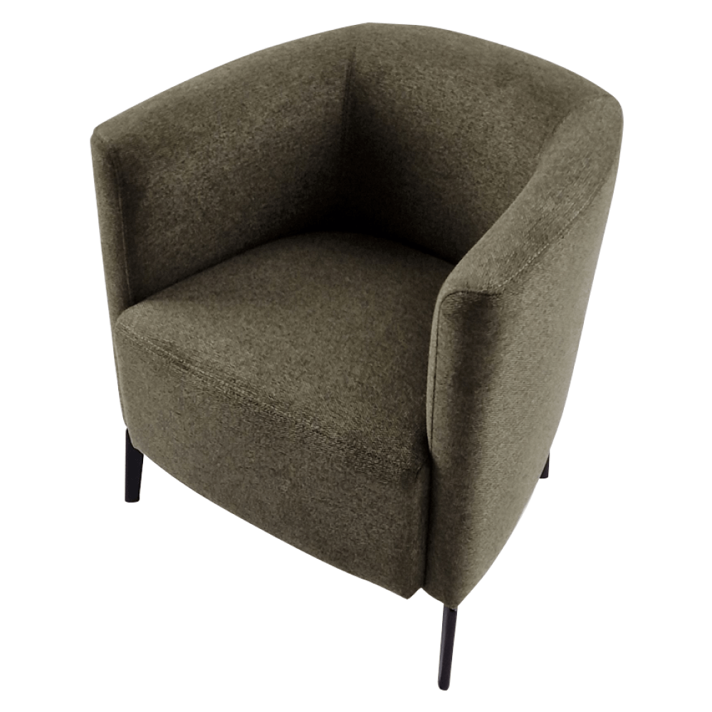 Fotoliu de design, verde / negru, KAPY — imaginea 8