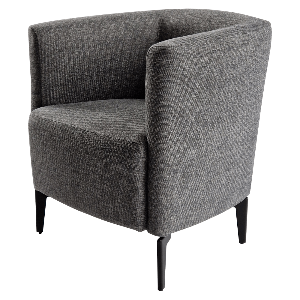 Fotoliu de design, gri / negru, KAPY — imaginea 6