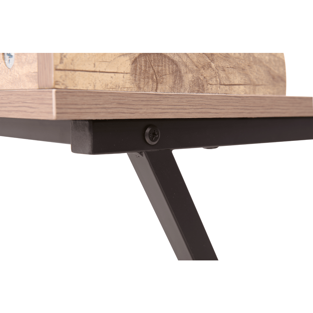 Birou pentru PC, stejar/negru, OFIS — imaginea 13