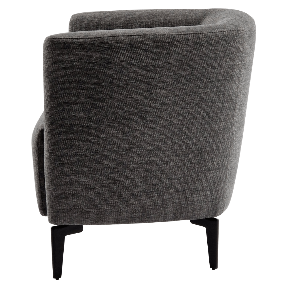 Fotoliu de design, gri / negru, KAPY — imaginea 7
