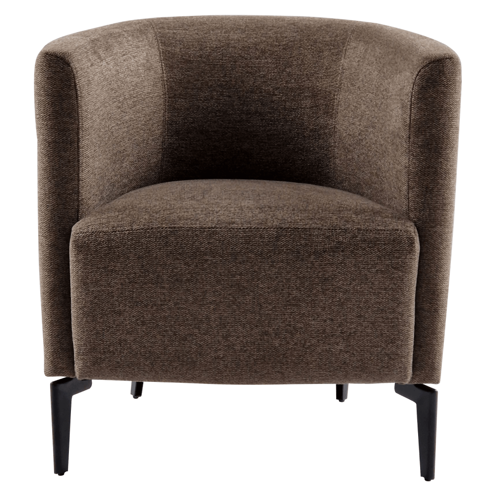 Fotoliu de design, maro / negru, KAPY — imaginea 4