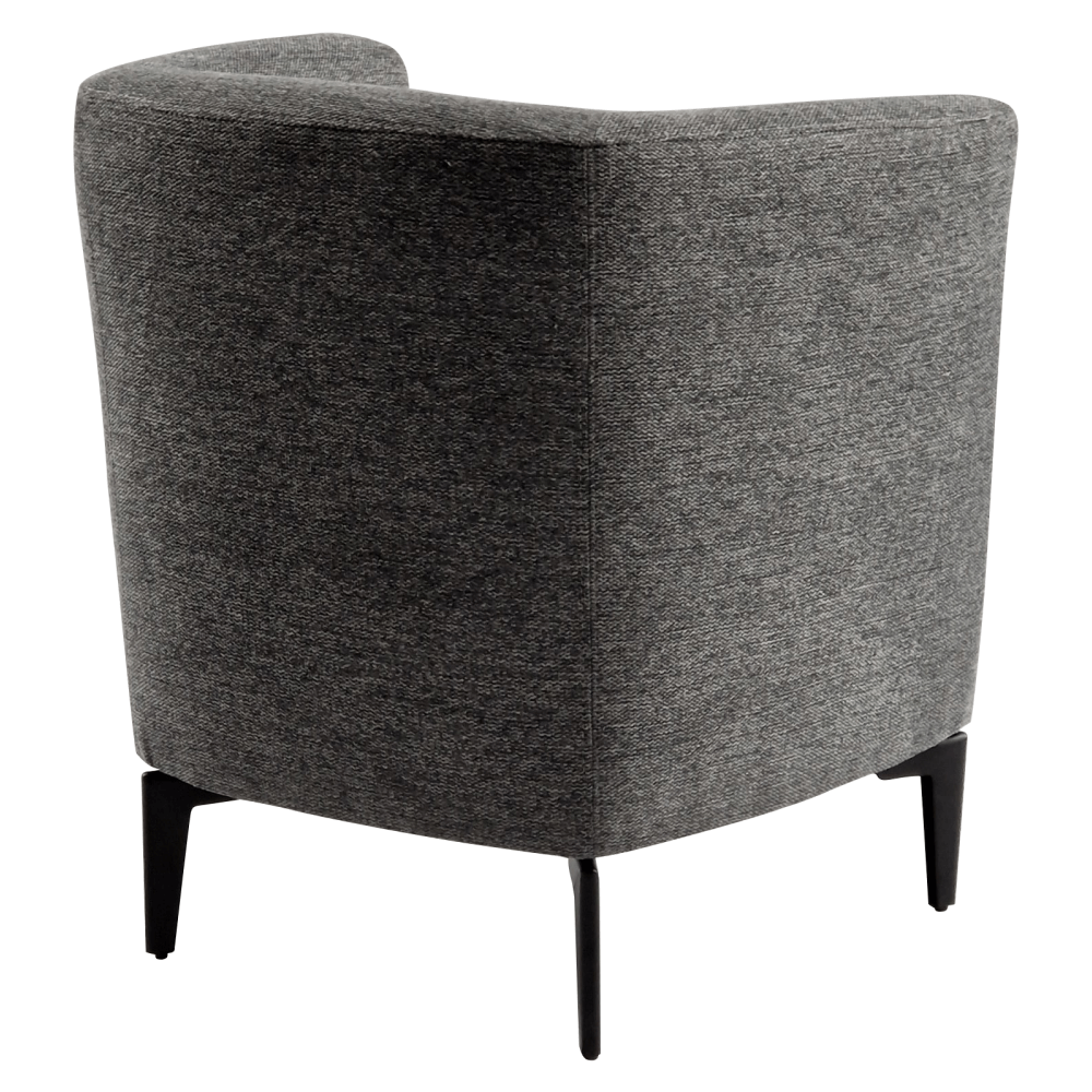 Fotoliu de design, gri / negru, KAPY — imaginea 9