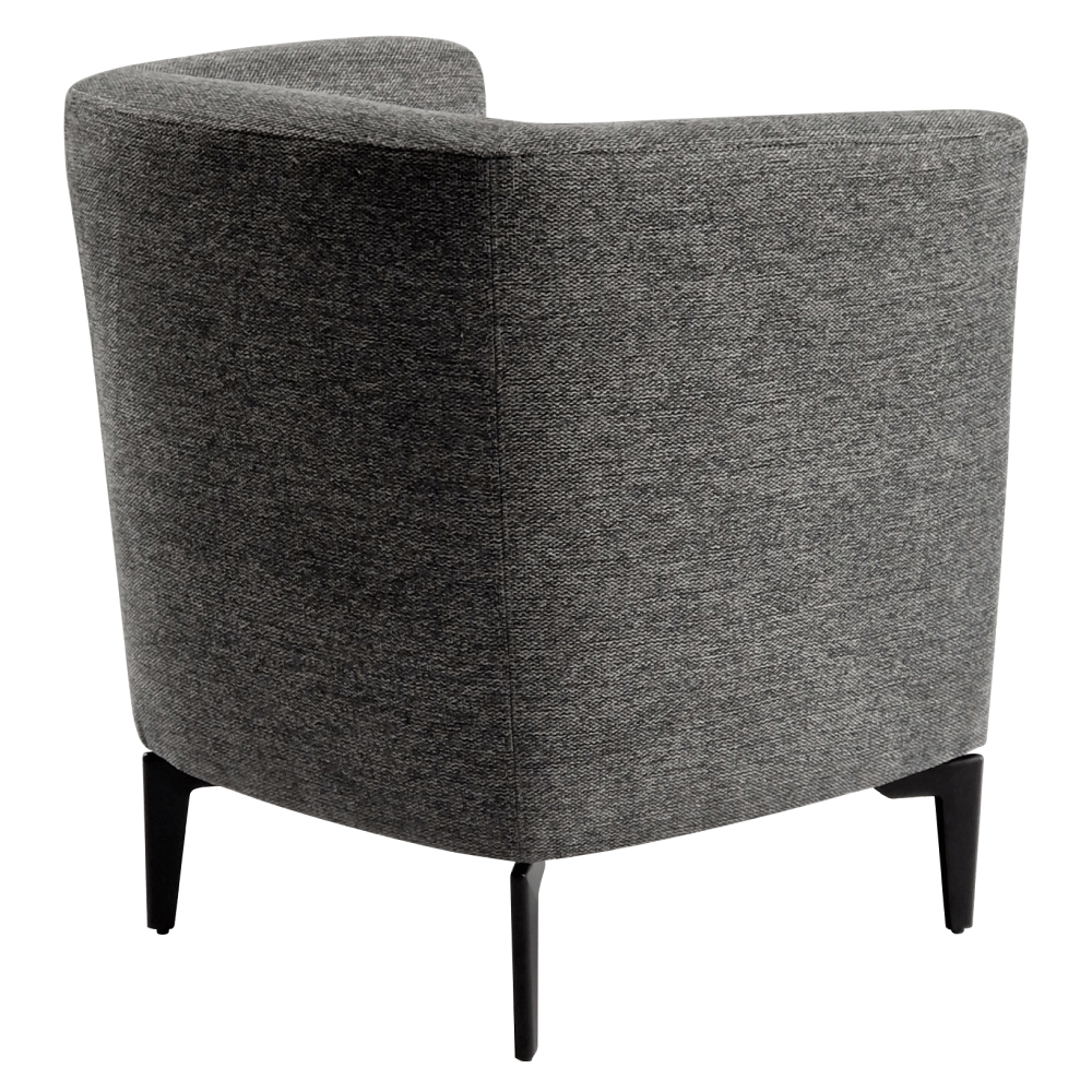 Fotoliu de design, gri / negru, KAPY — imaginea 10