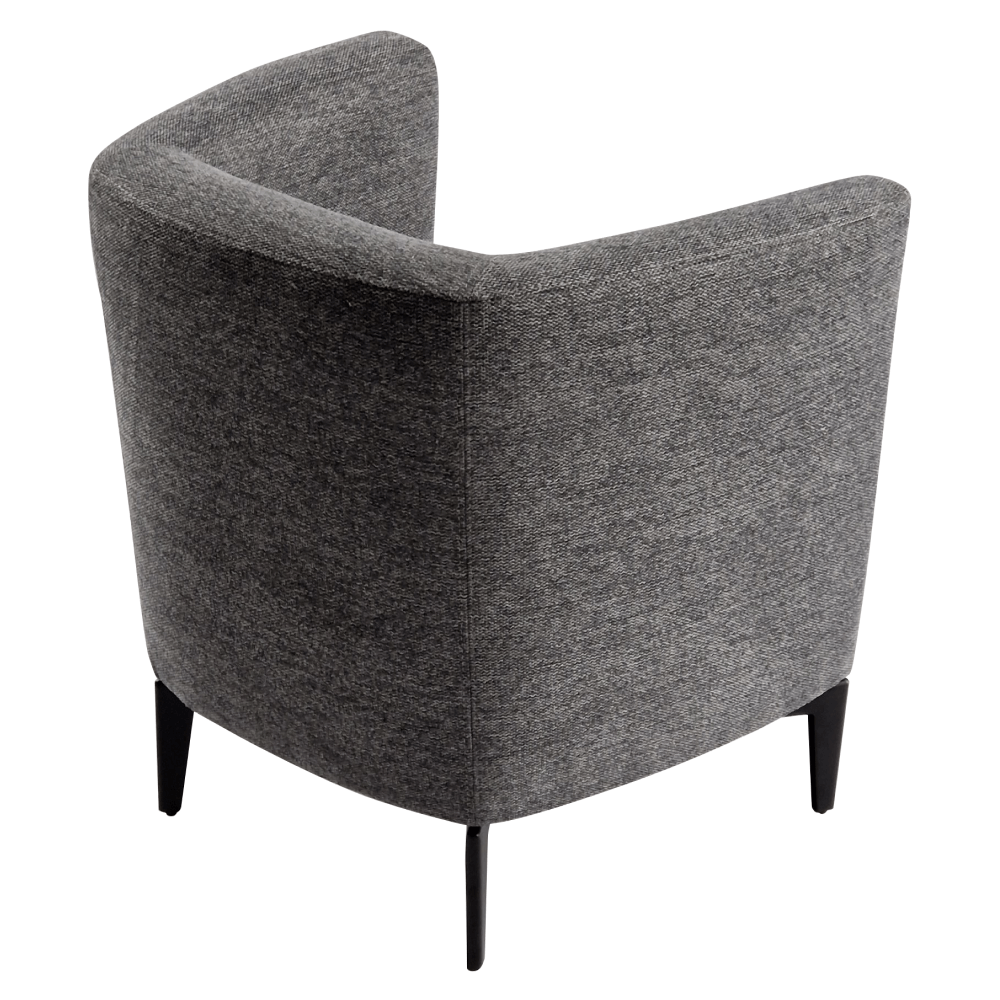 Fotoliu de design, gri / negru, KAPY — imaginea 11
