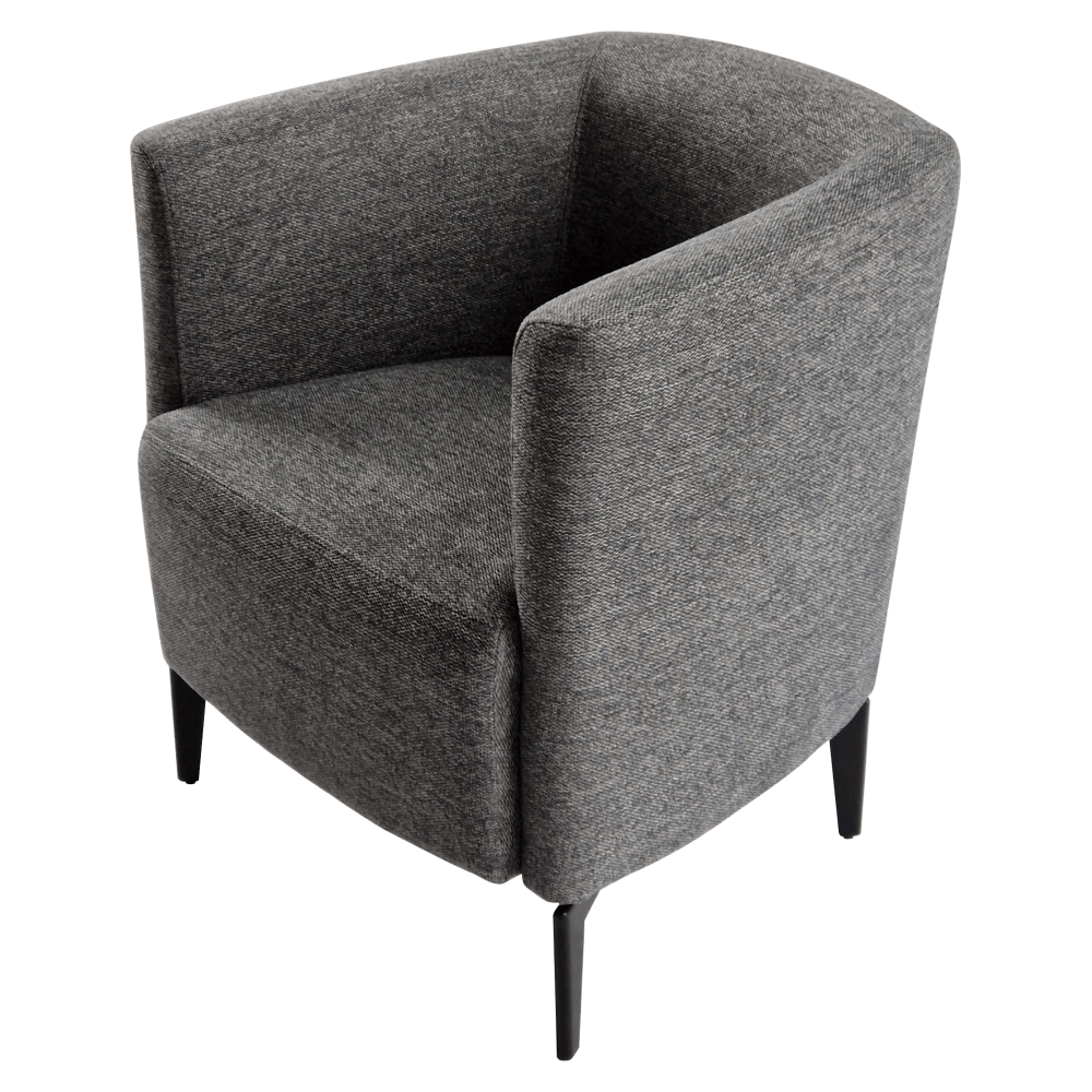 Fotoliu de design, gri / negru, KAPY — imaginea 12