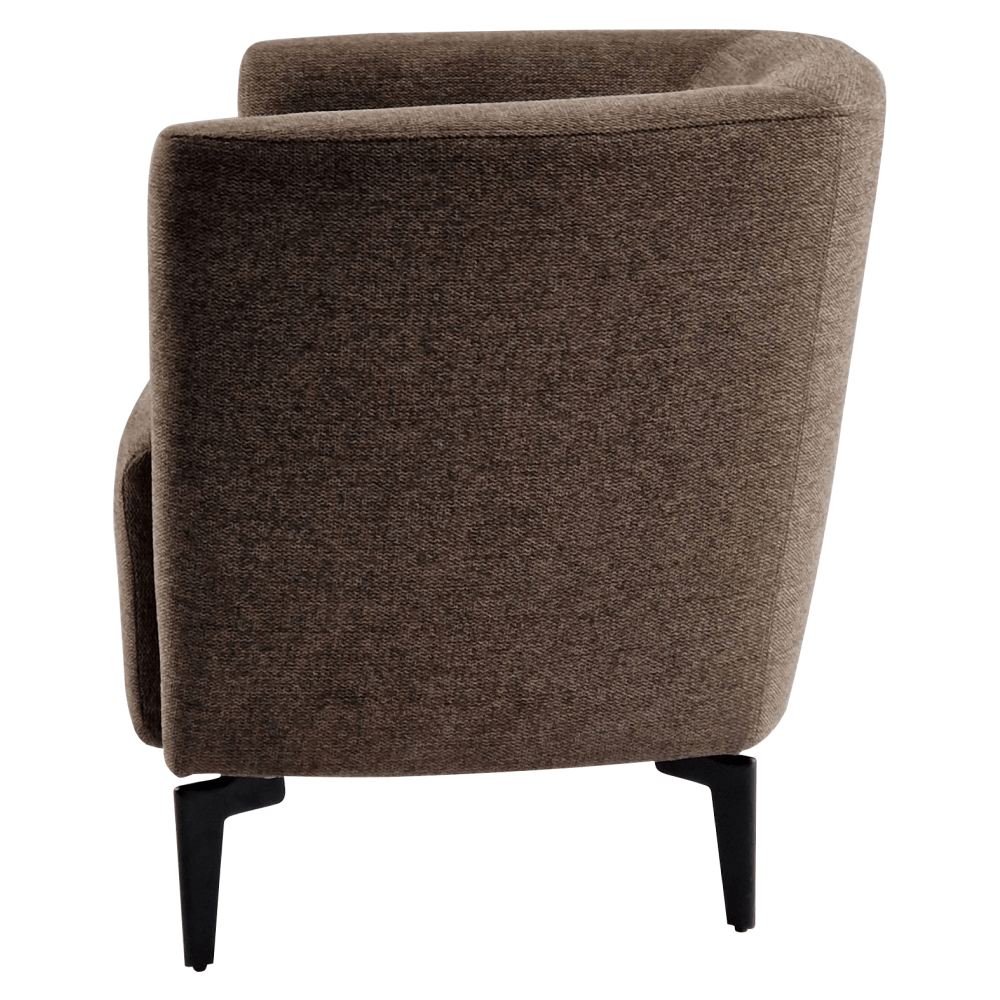 Fotoliu de design, maro / negru, KAPY — imaginea 9