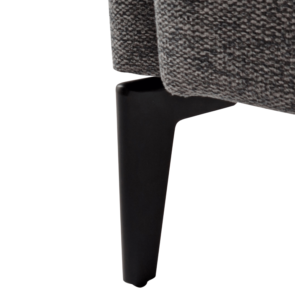 Fotoliu de design, gri / negru, KAPY — imaginea 14