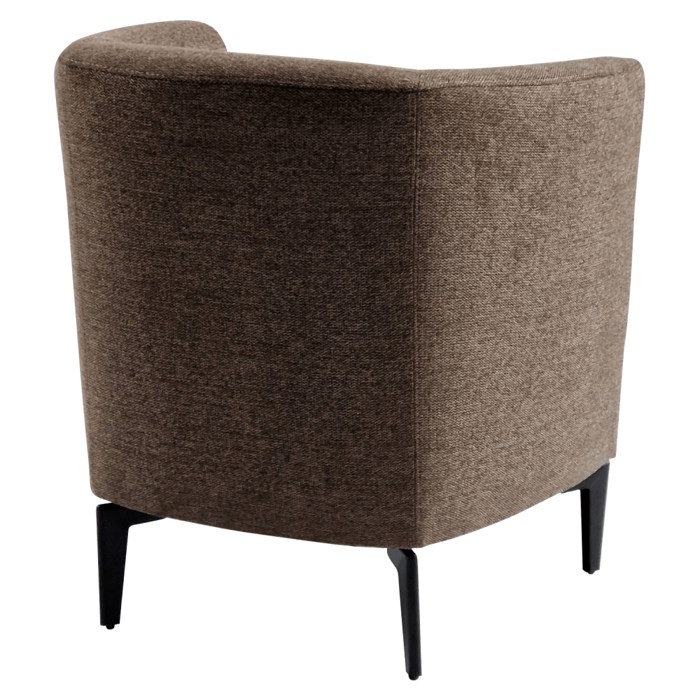 Fotoliu de design, maro / negru, KAPY — imaginea 10