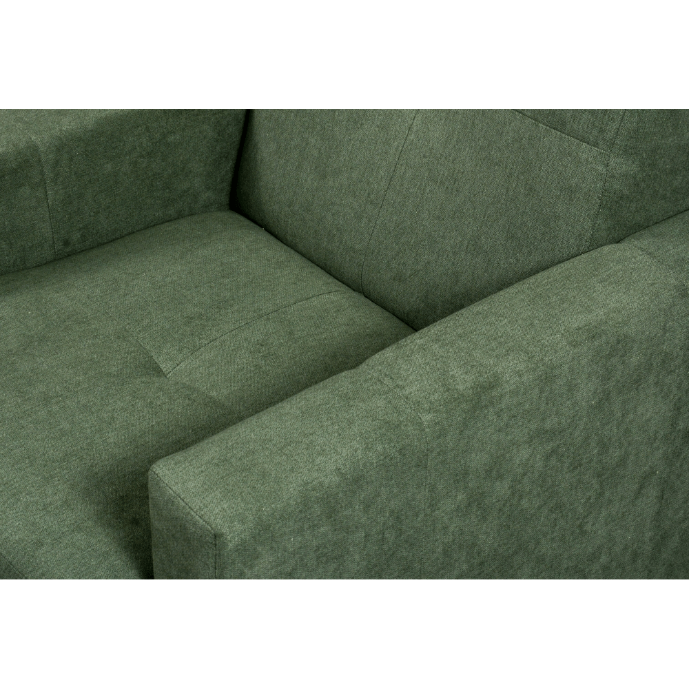 Fotoliu, material textil verde, VALDO — imaginea 4