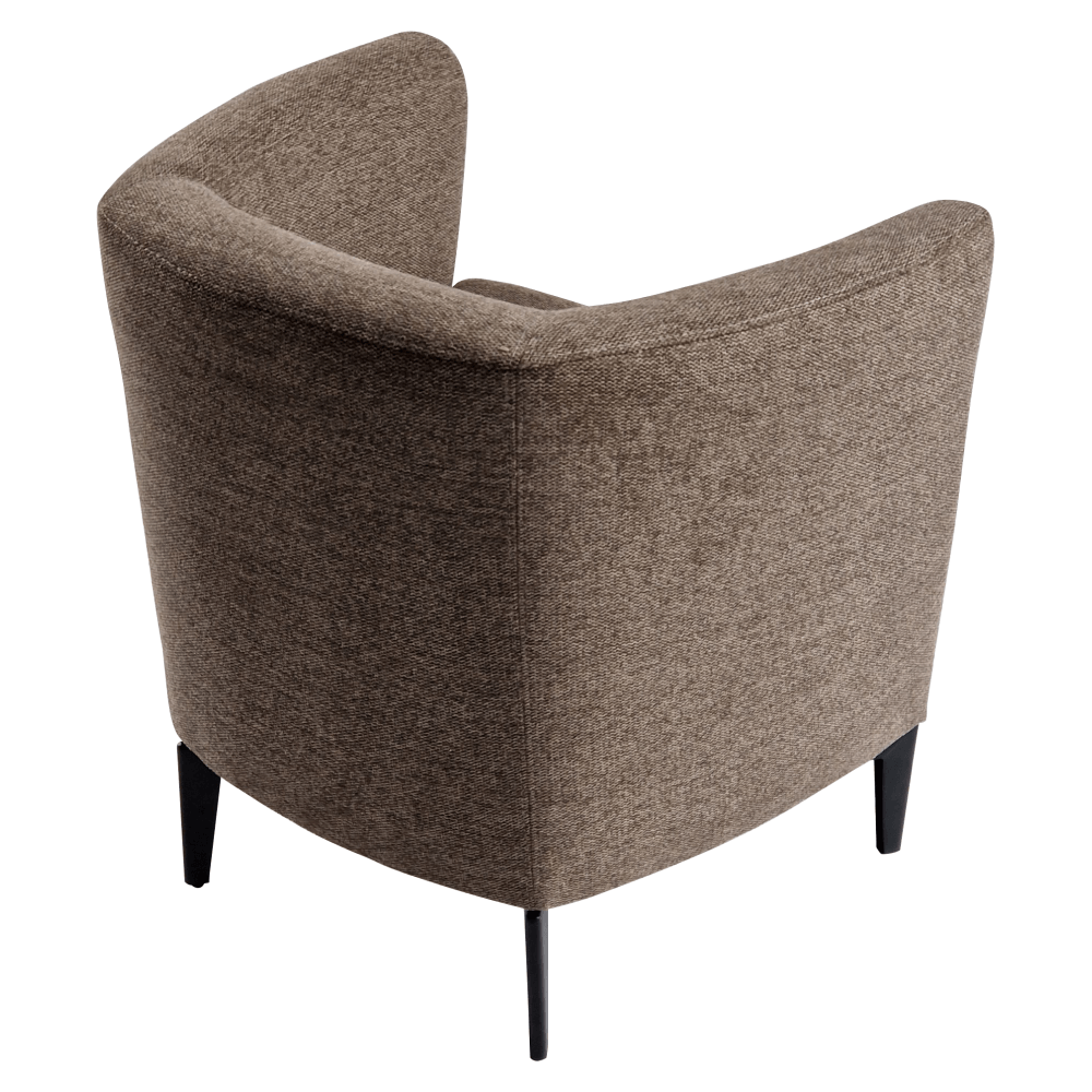 Fotoliu de design, maro / negru, KAPY — imaginea 12
