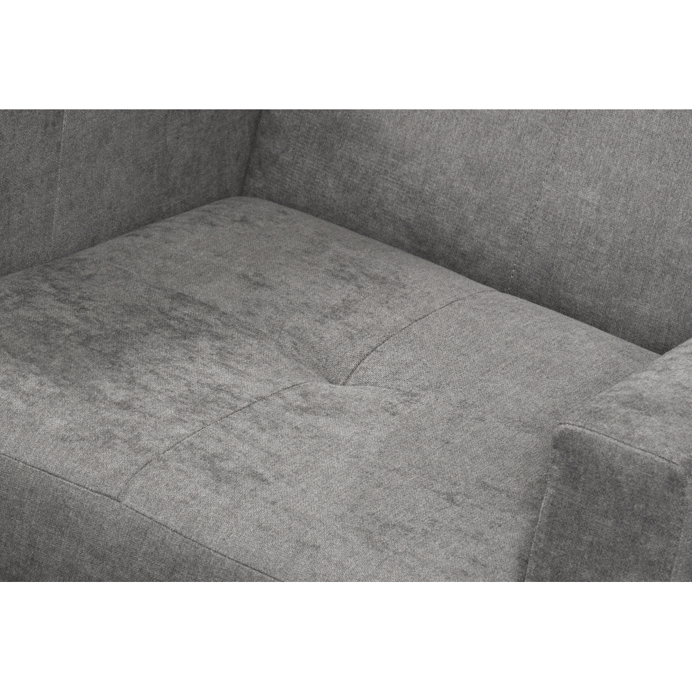 Fotoliu, material textil gri, VALDO — imaginea 5