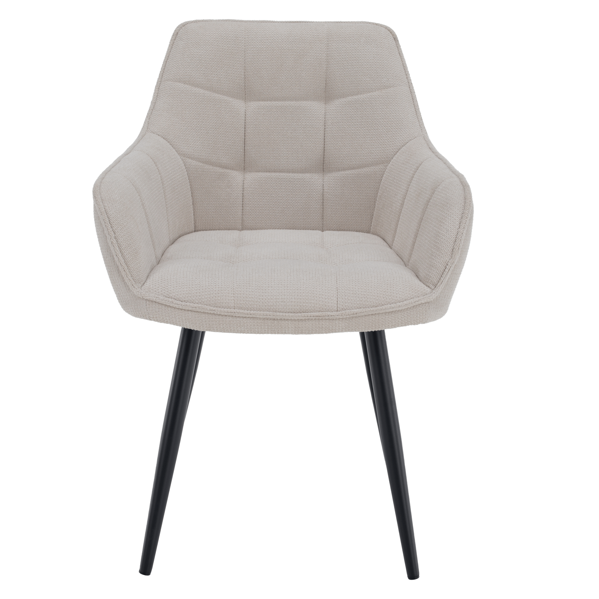 Scaunul de design, bej/negru, MARKEN — imaginea 2
