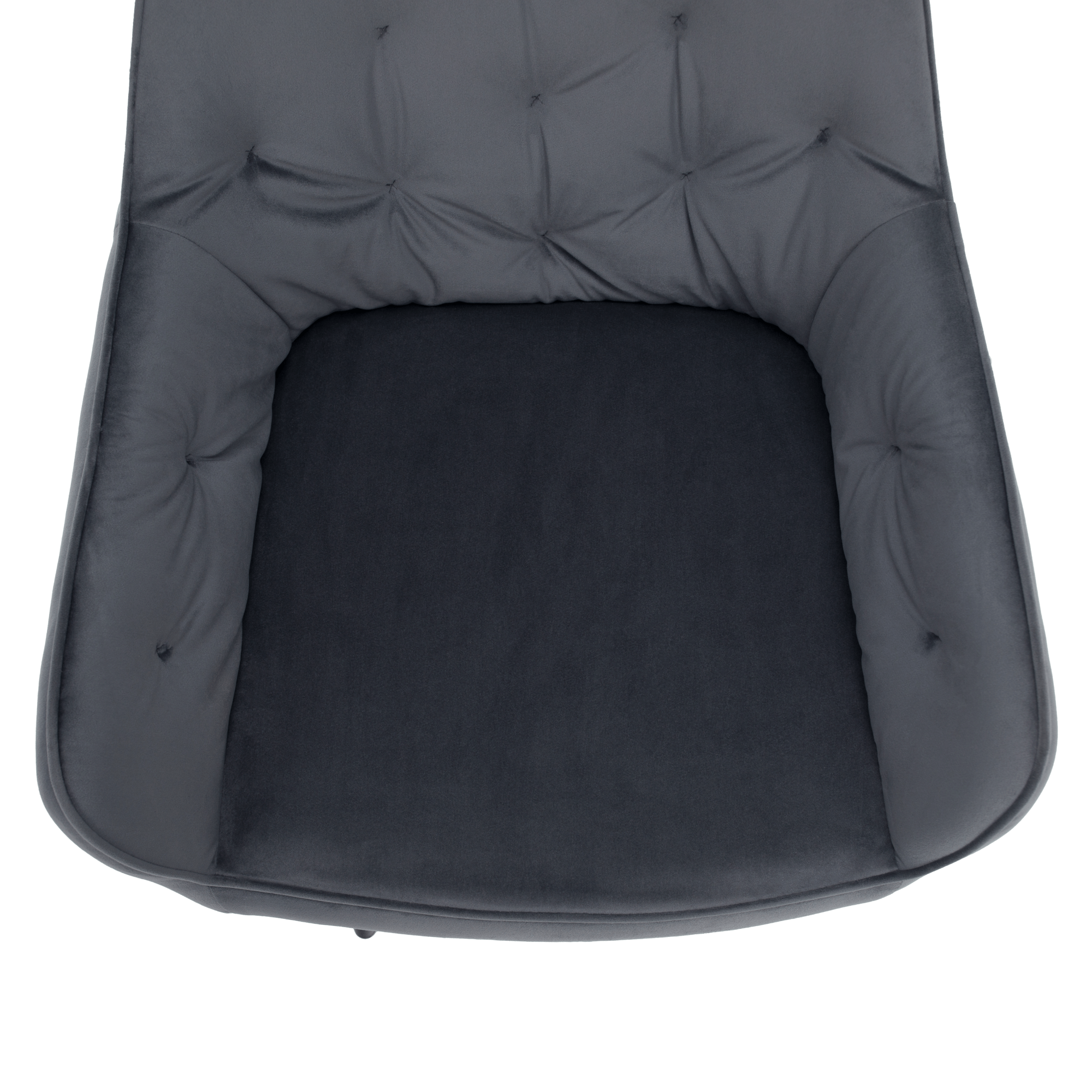 Fotoliu de design, material Velvet gri, VERIO — imaginea 2