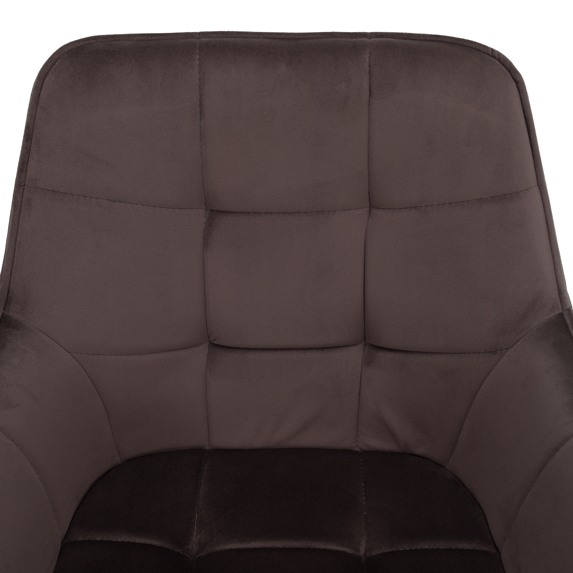 Scaun de design, gri-maronie Velvet/negru, PETIN — imaginea 3