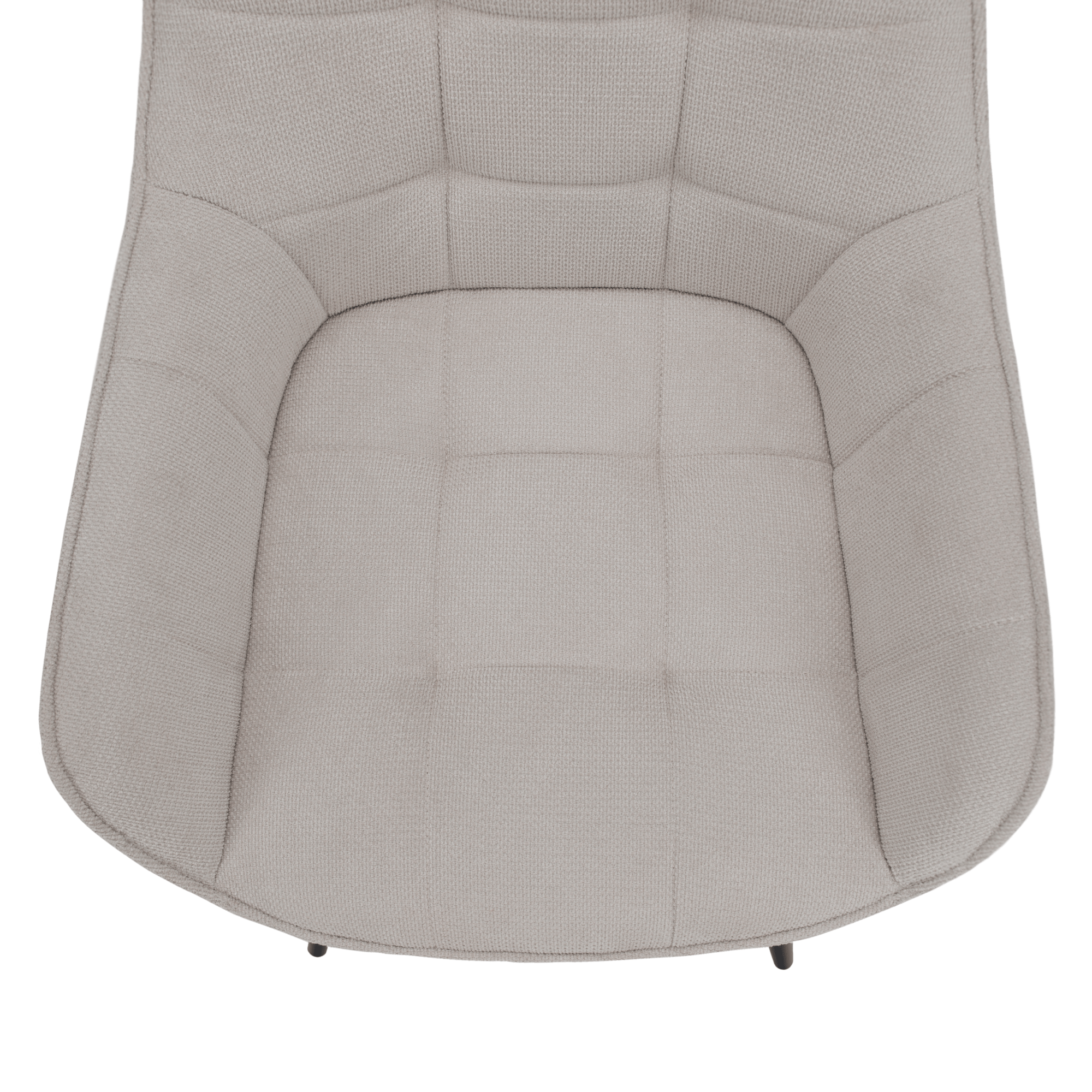 Scaunul de design, bej/negru, MARKEN — imaginea 3