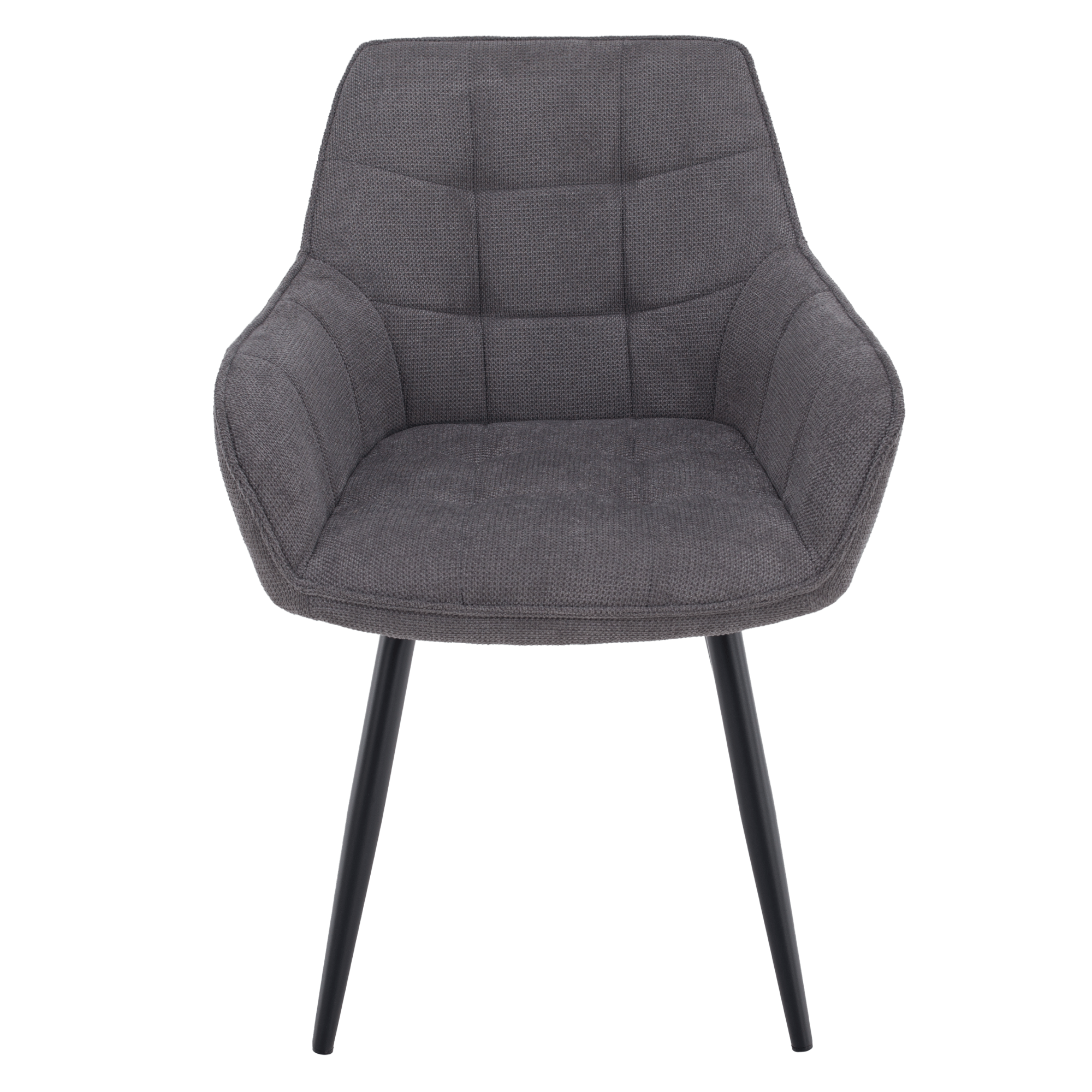 Scaun de design, gri/negru, MARKEN — imaginea 3