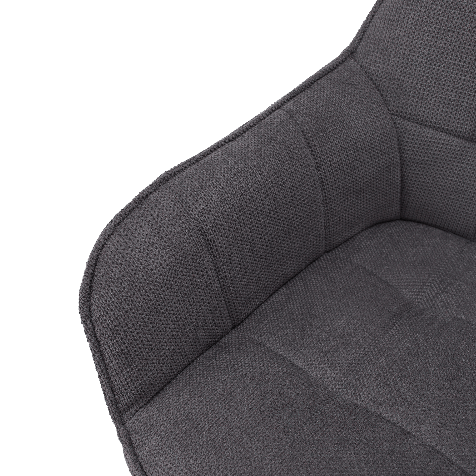 Scaun de design, gri/negru, MARKEN — imaginea 6