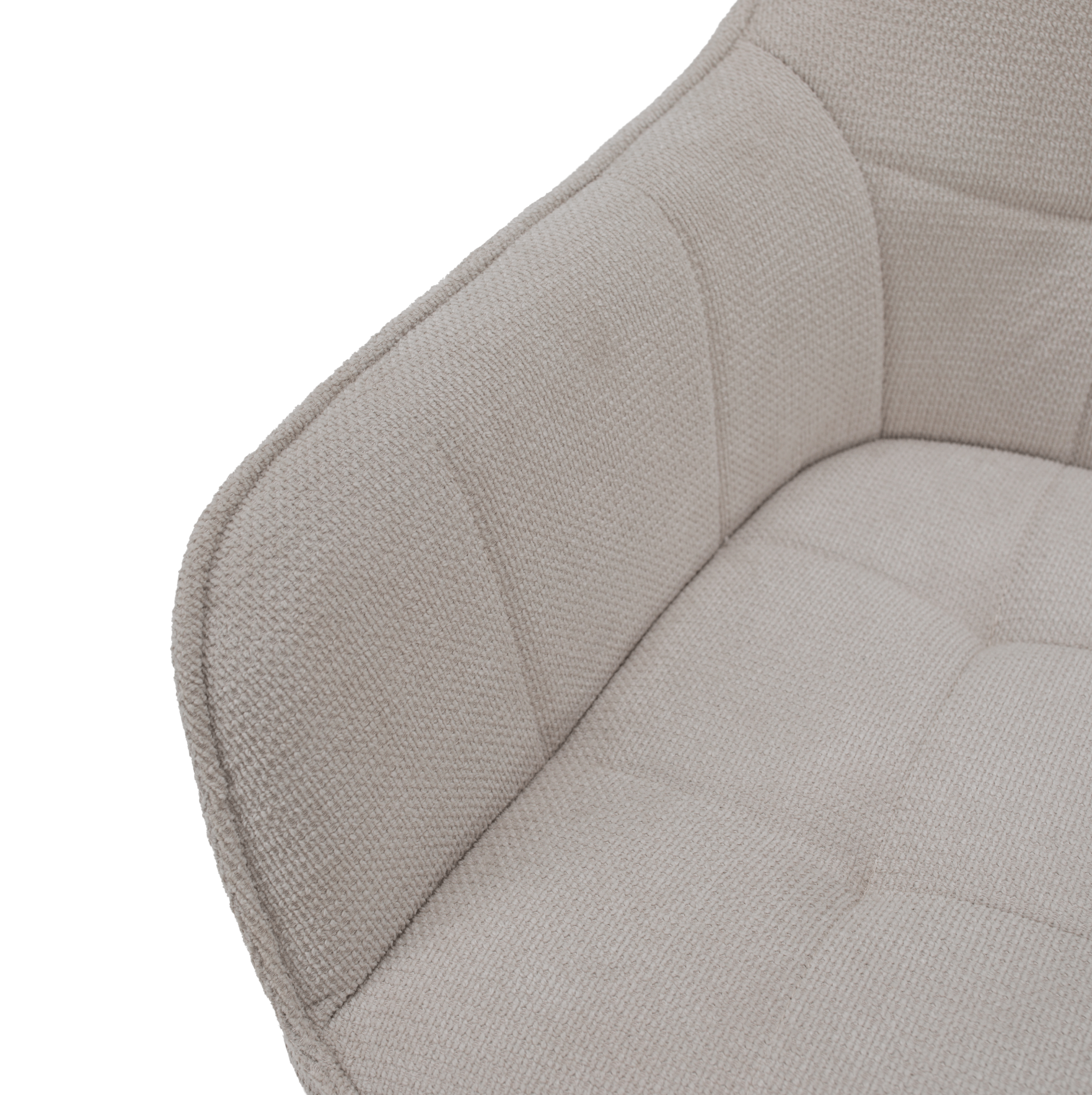Scaunul de design, bej/negru, MARKEN — imaginea 5