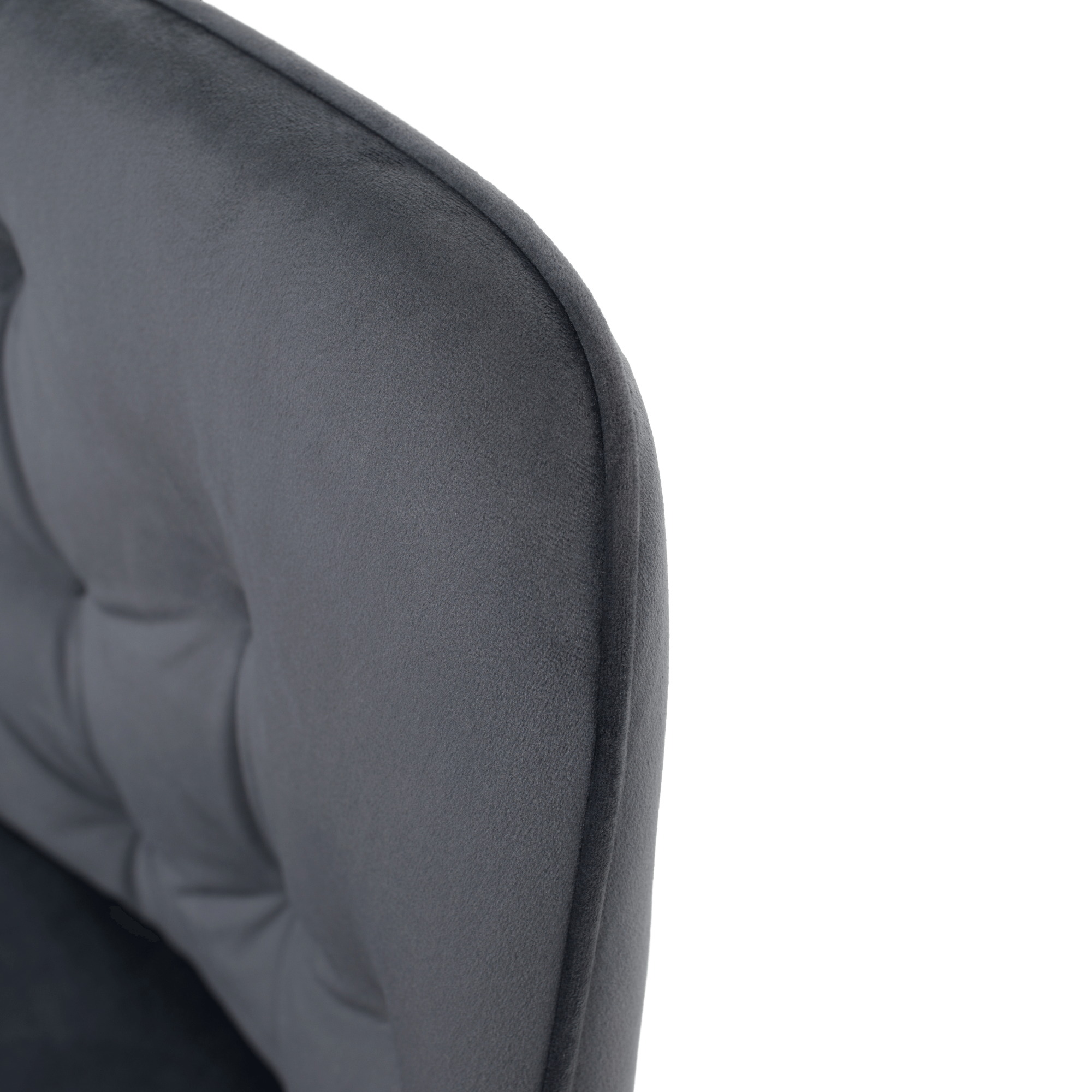 Fotoliu de design, material Velvet gri, VERIO — imaginea 5