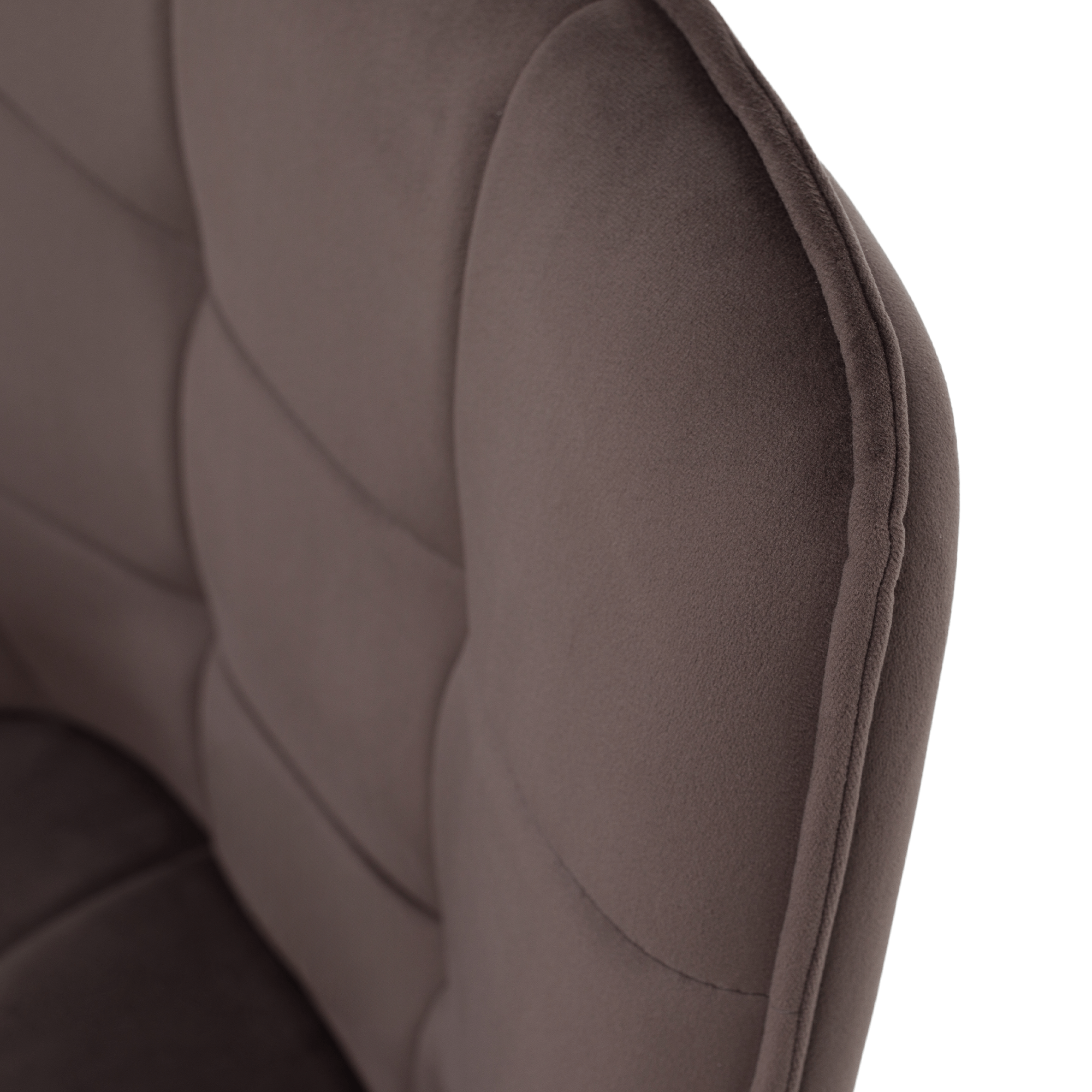 Scaun de design, gri-maronie Velvet/negru, PETIN — imaginea 8