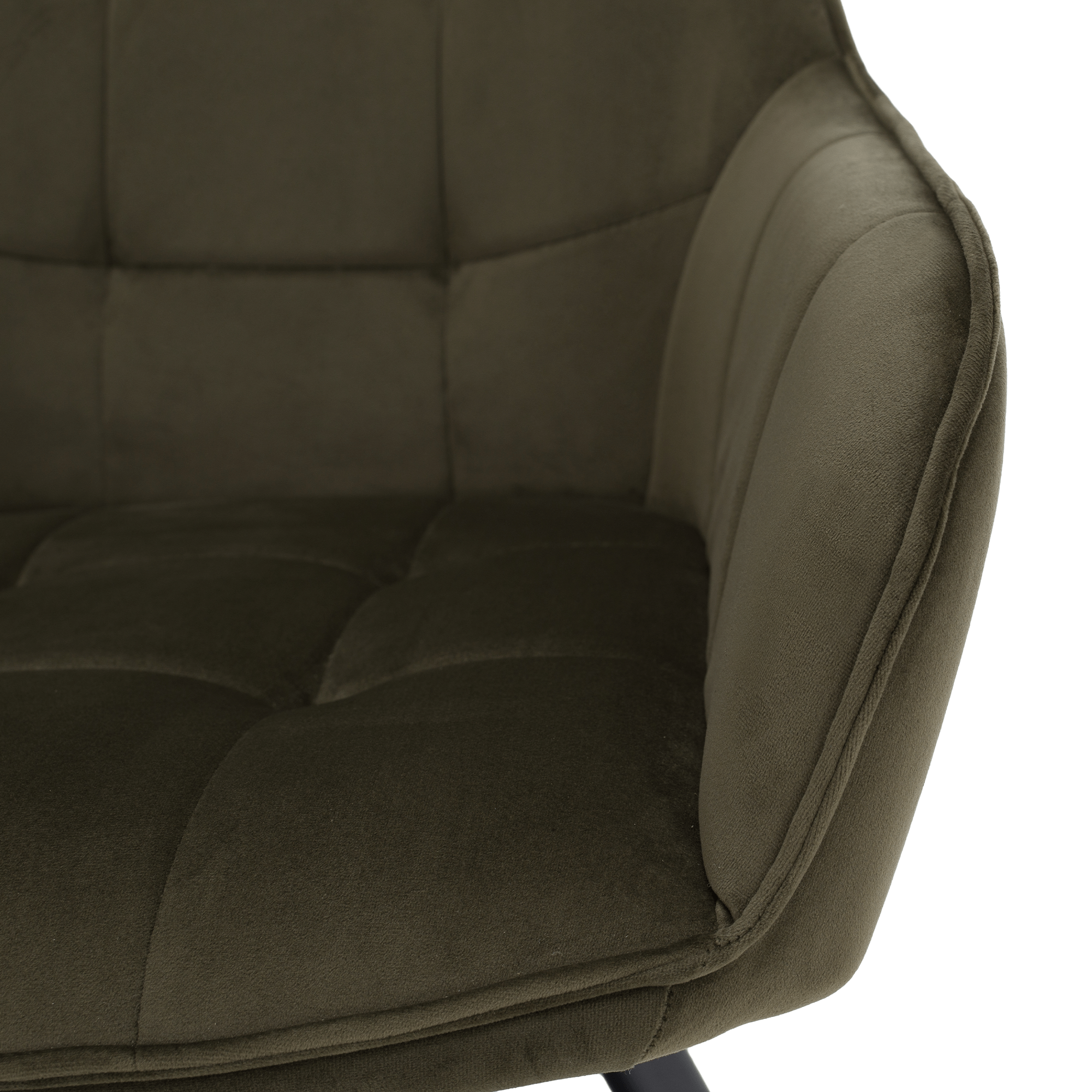 Scaun de design, Velvet verde/negru, PETIN — imaginea 9