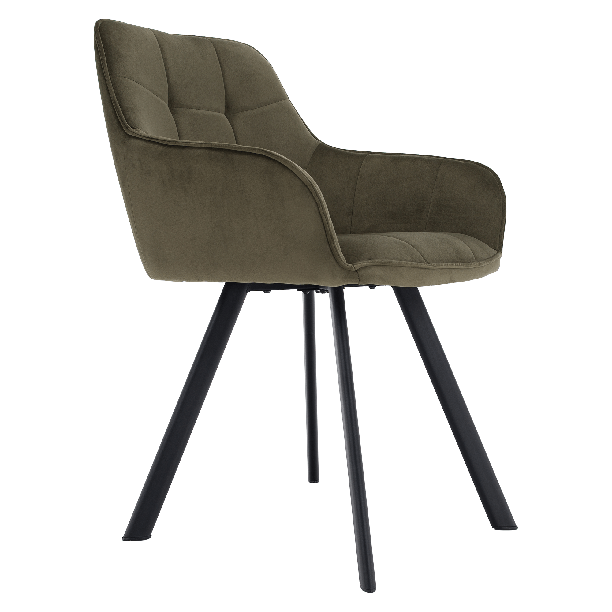 Scaun de design, Velvet verde/negru, PETIN — imaginea 12