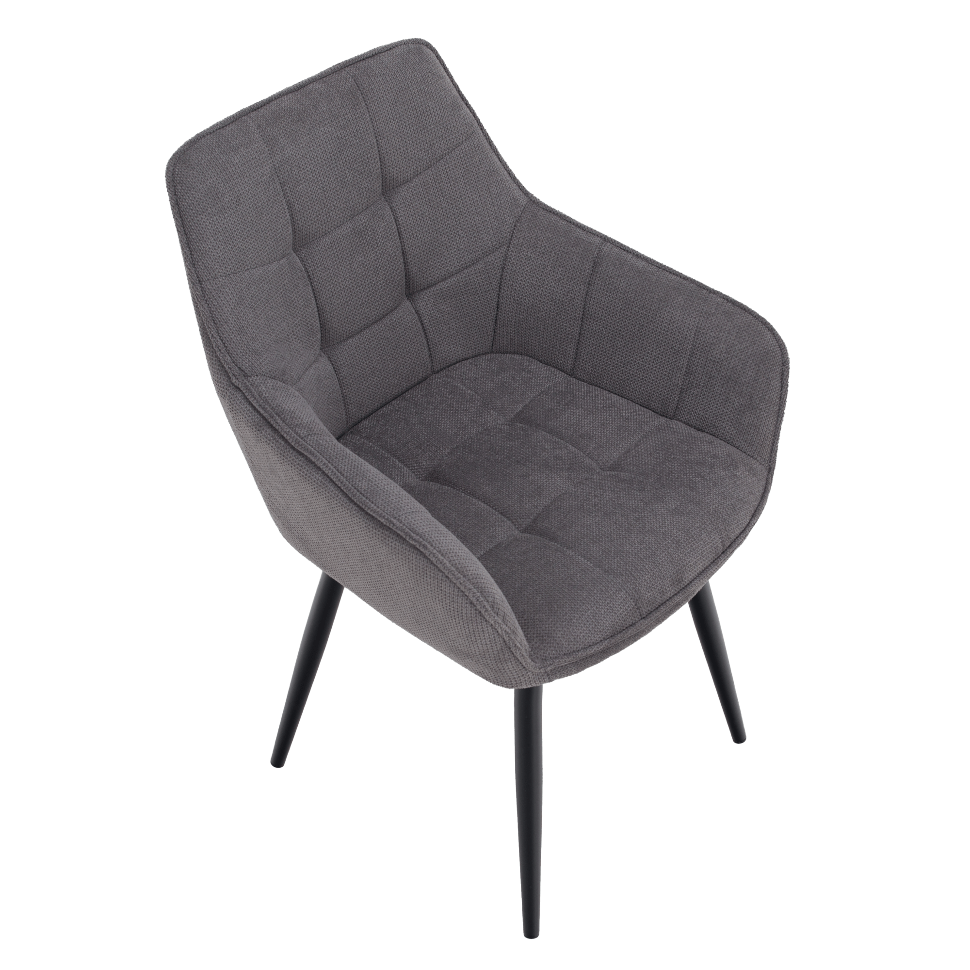 Scaun de design, gri/negru, MARKEN — imaginea 12