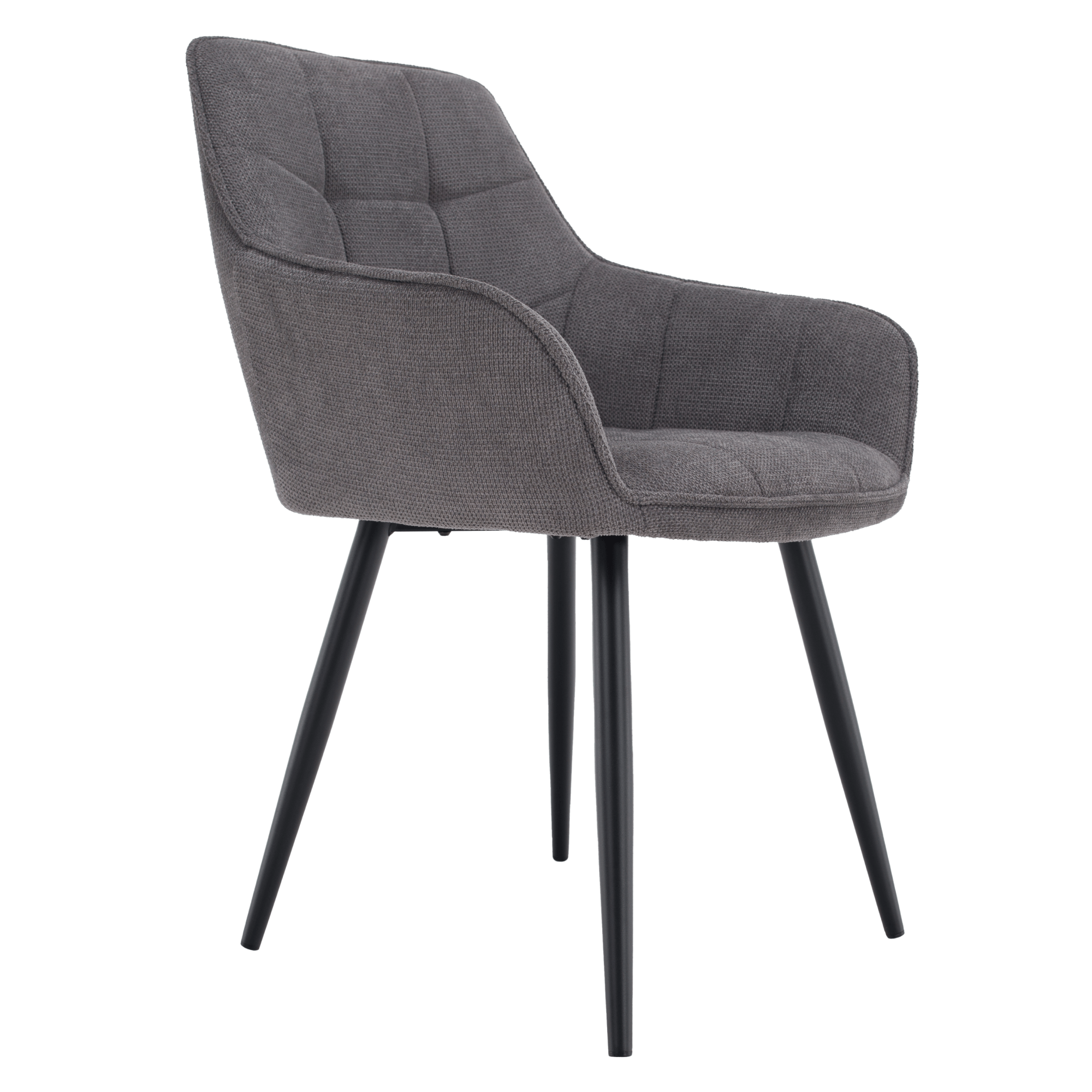 Scaun de design, gri/negru, MARKEN — imaginea 13