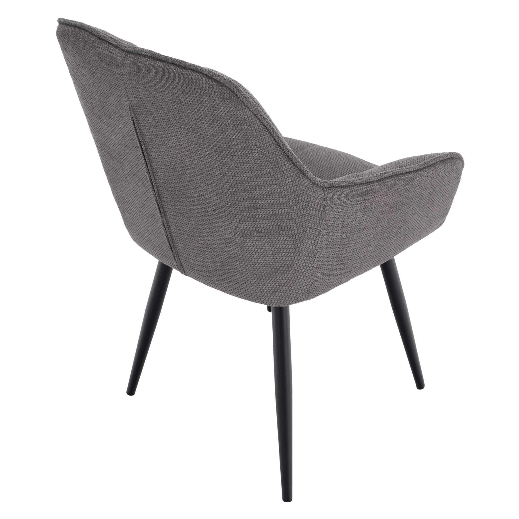 Scaun de design, gri/negru, MARKEN — imaginea 15