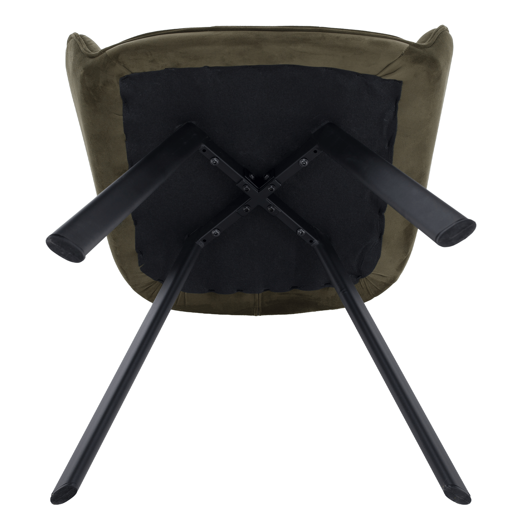 Scaun de design, Velvet verde/negru, PETIN — imaginea 16
