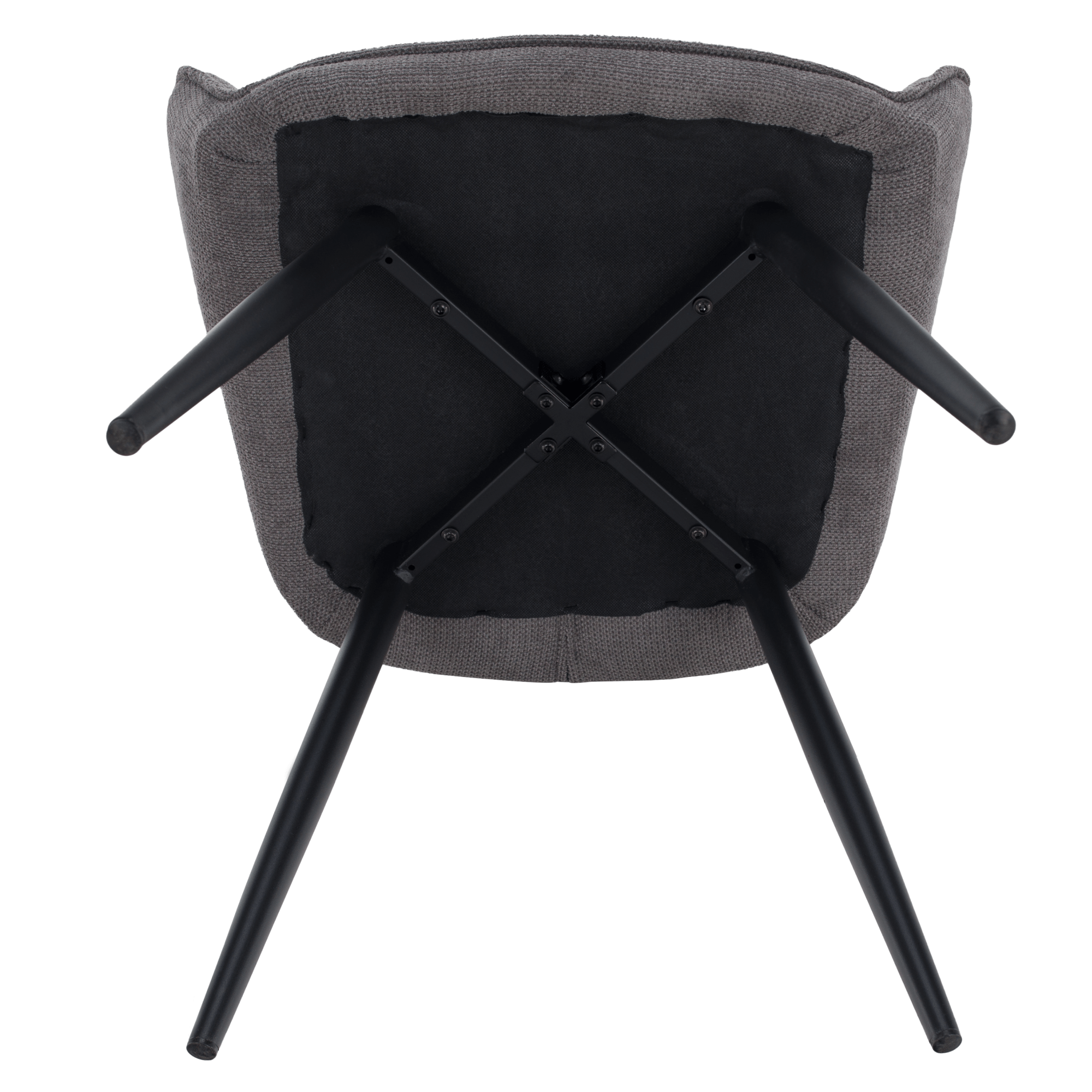 Scaun de design, gri/negru, MARKEN — imaginea 17