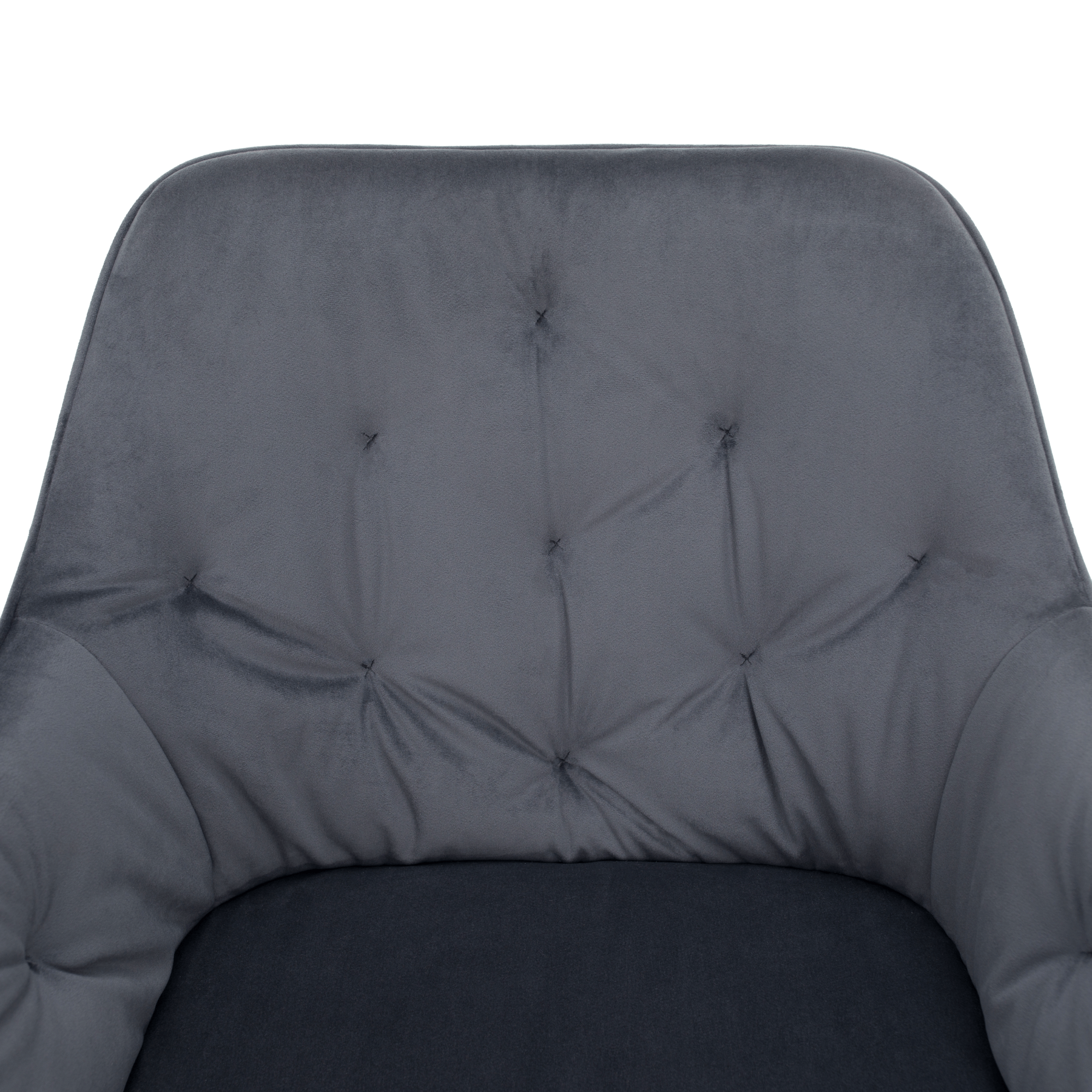 Fotoliu de design, material Velvet gri, VERIO — imaginea 17