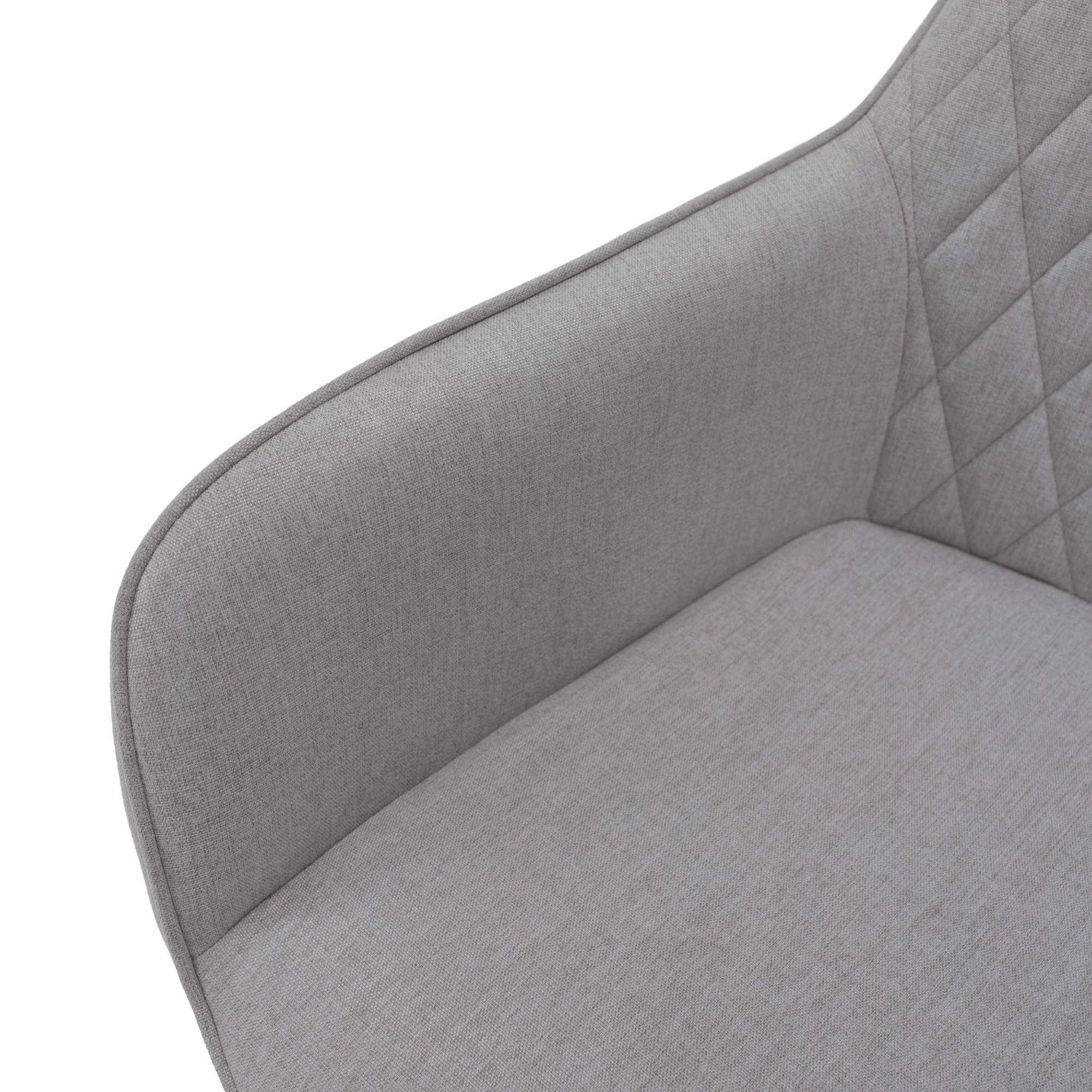 Scaun de design, gri deschis/negru, OSKOR — imaginea 6