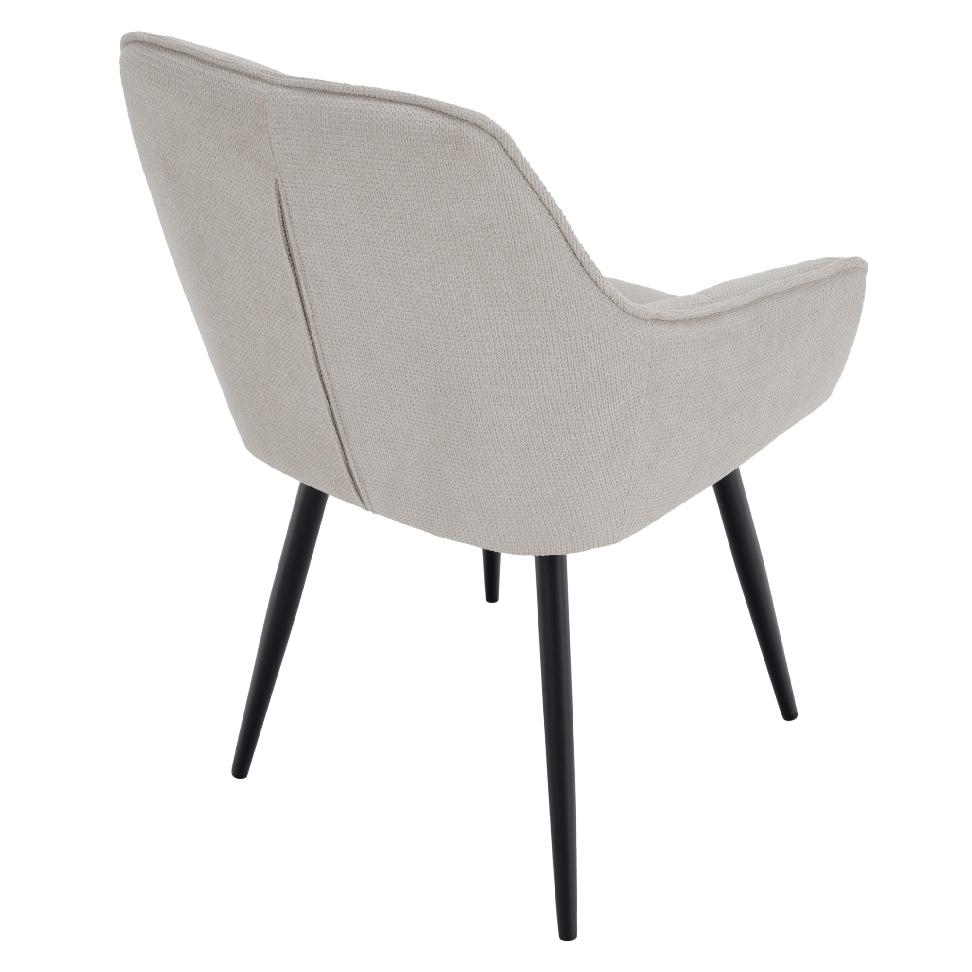 Scaunul de design, bej/negru, MARKEN — imaginea 14