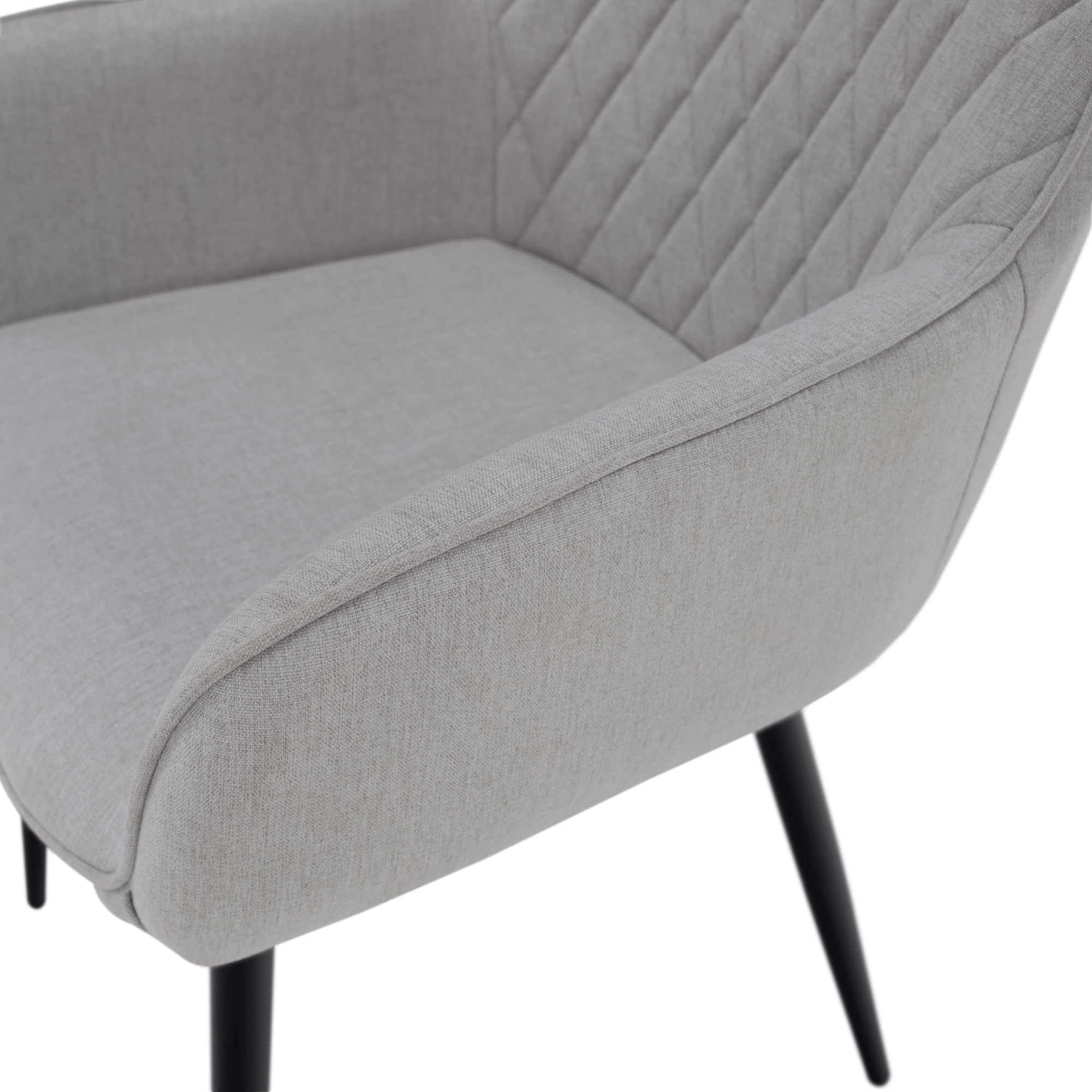 Scaun de design, gri deschis/negru, OSKOR — imaginea 7