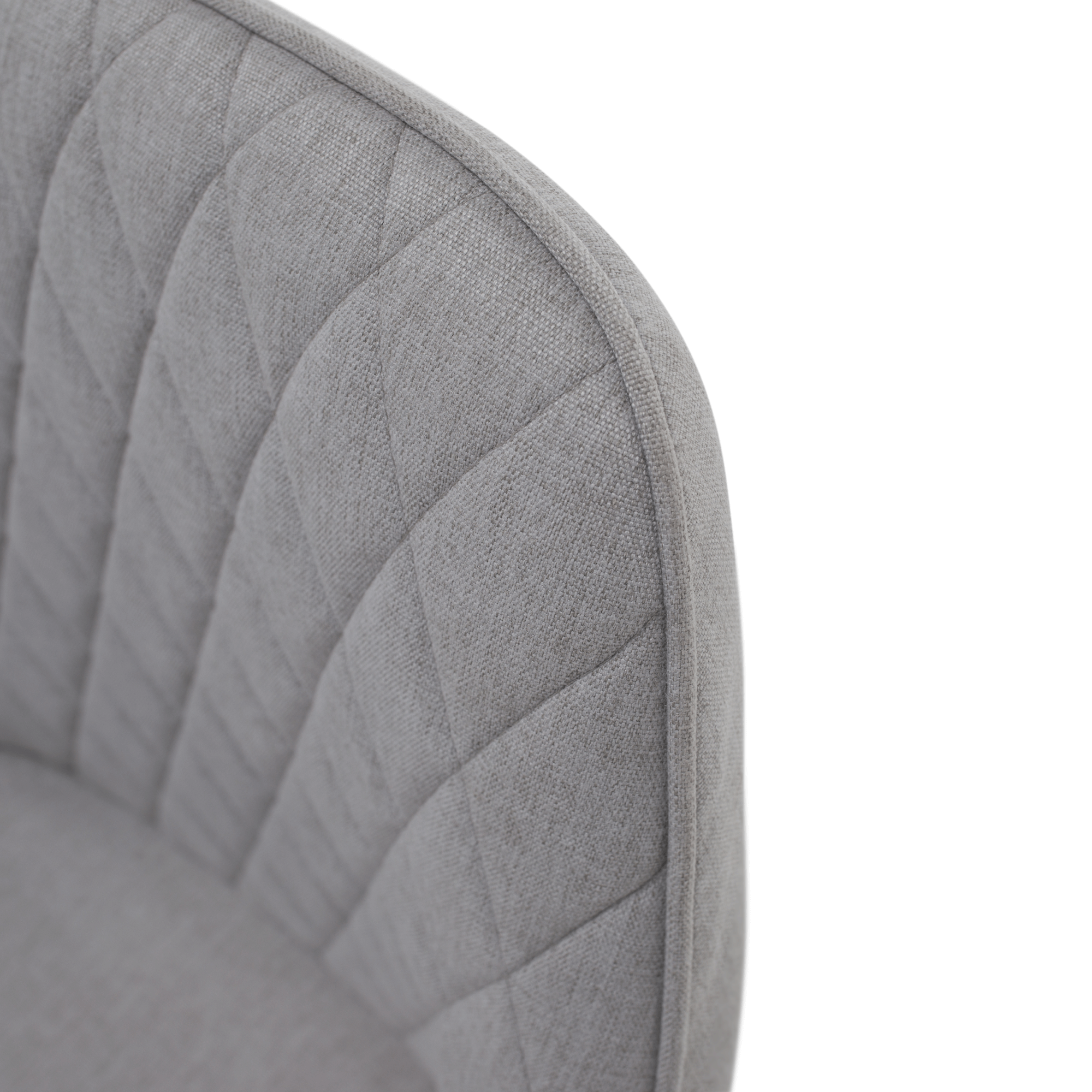 Scaun de design, gri deschis/negru, OSKOR — imaginea 8