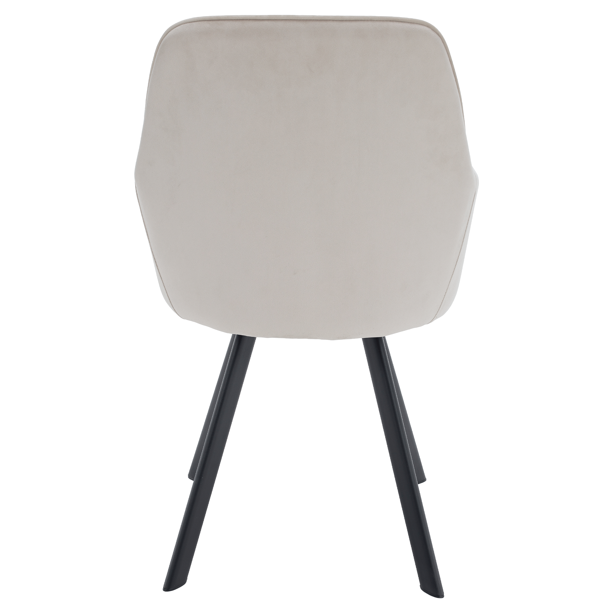 Scaun de design, bej-gri, tesatura Velvet, AURIL — imaginea 5