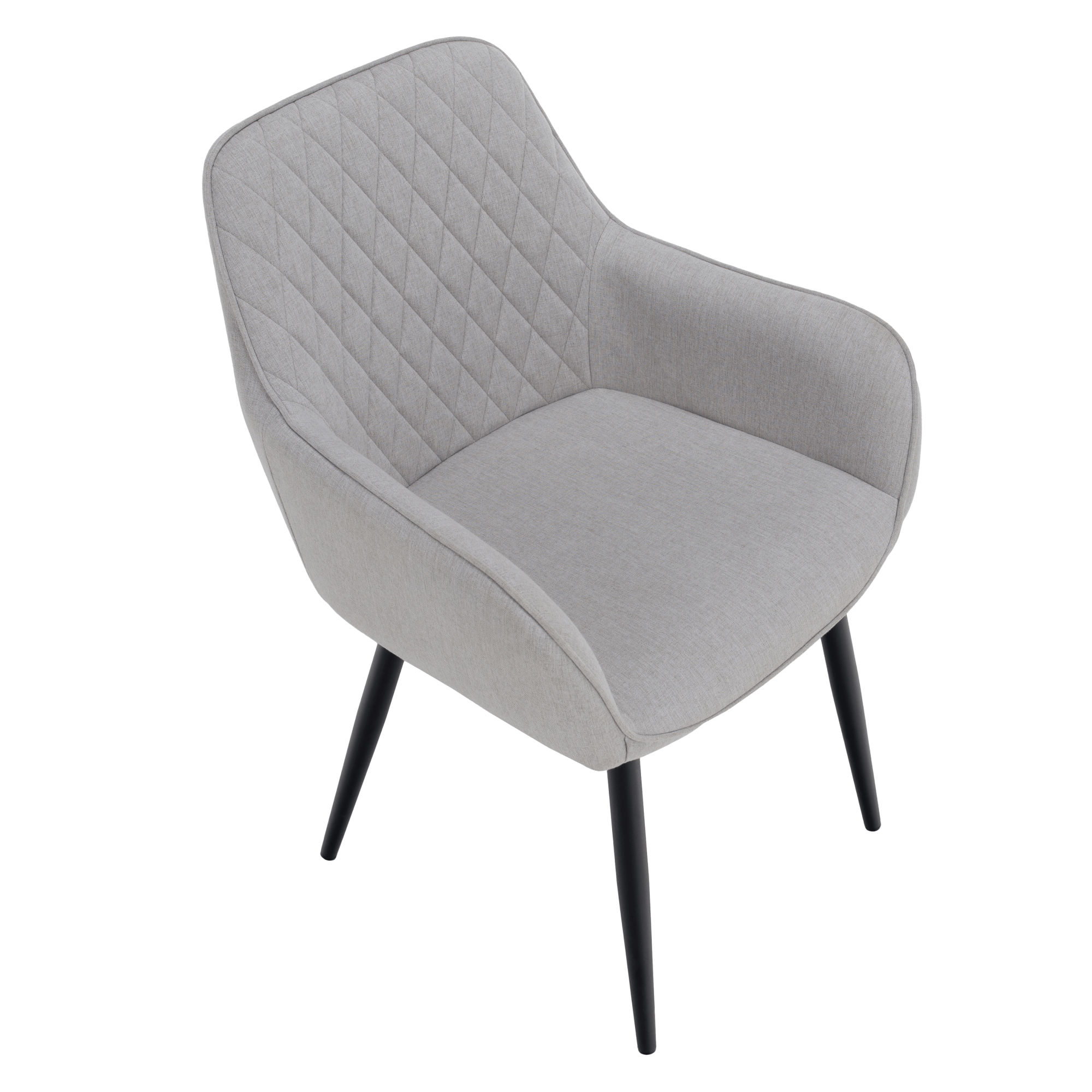 Scaun de design, gri deschis/negru, OSKOR — imaginea 12