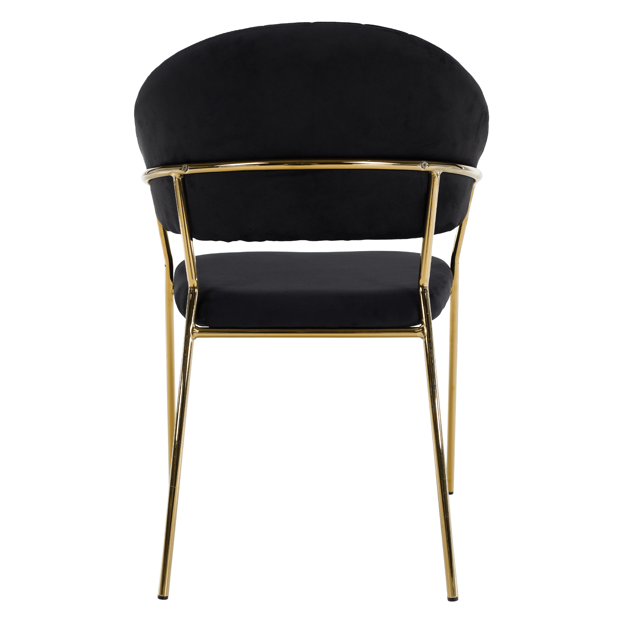 Scaun de sufragerie de design, material Velvet negru/gold crom auriu, DASMIN TIP 1 — imaginea 12
