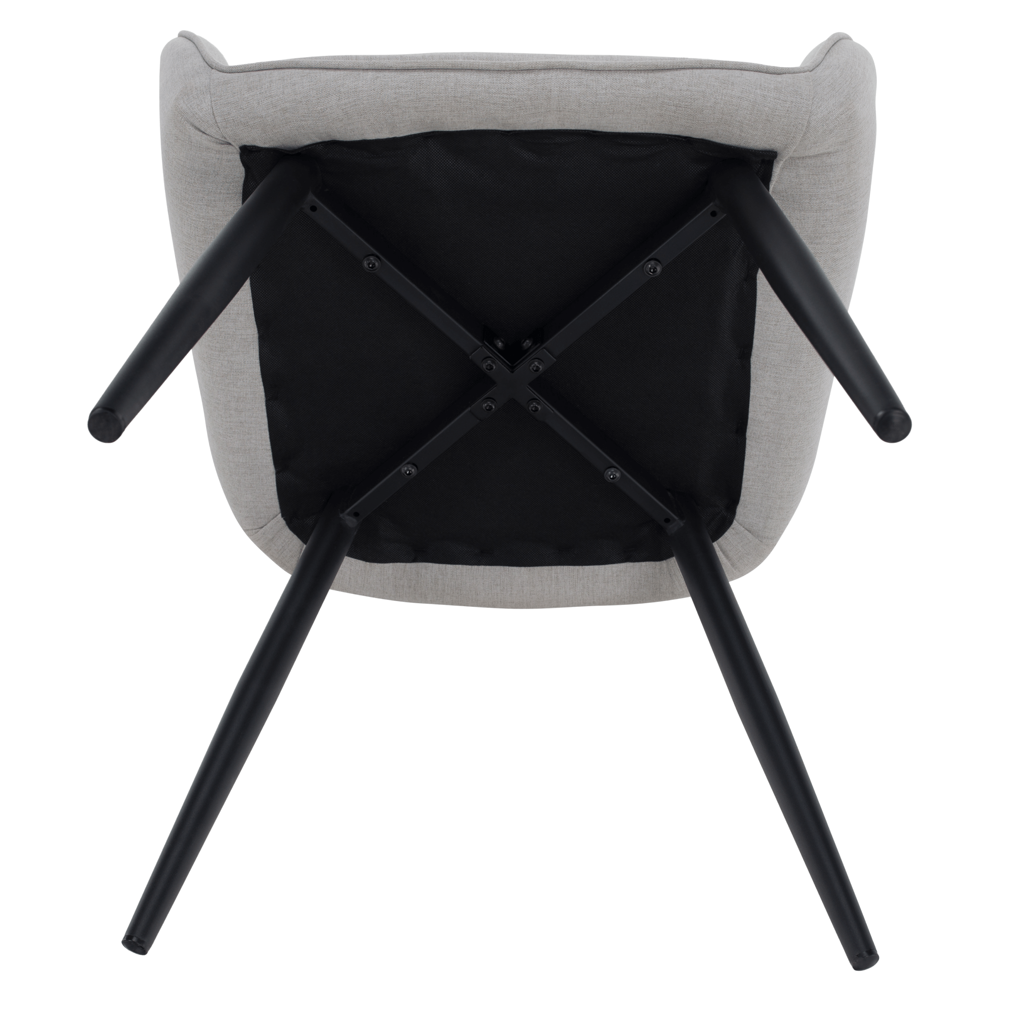 Scaun de design, gri deschis/negru, OSKOR — imaginea 17