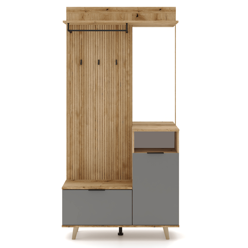 Set pentru hol, stejar evoke/grafit, NODRI — imaginea 3