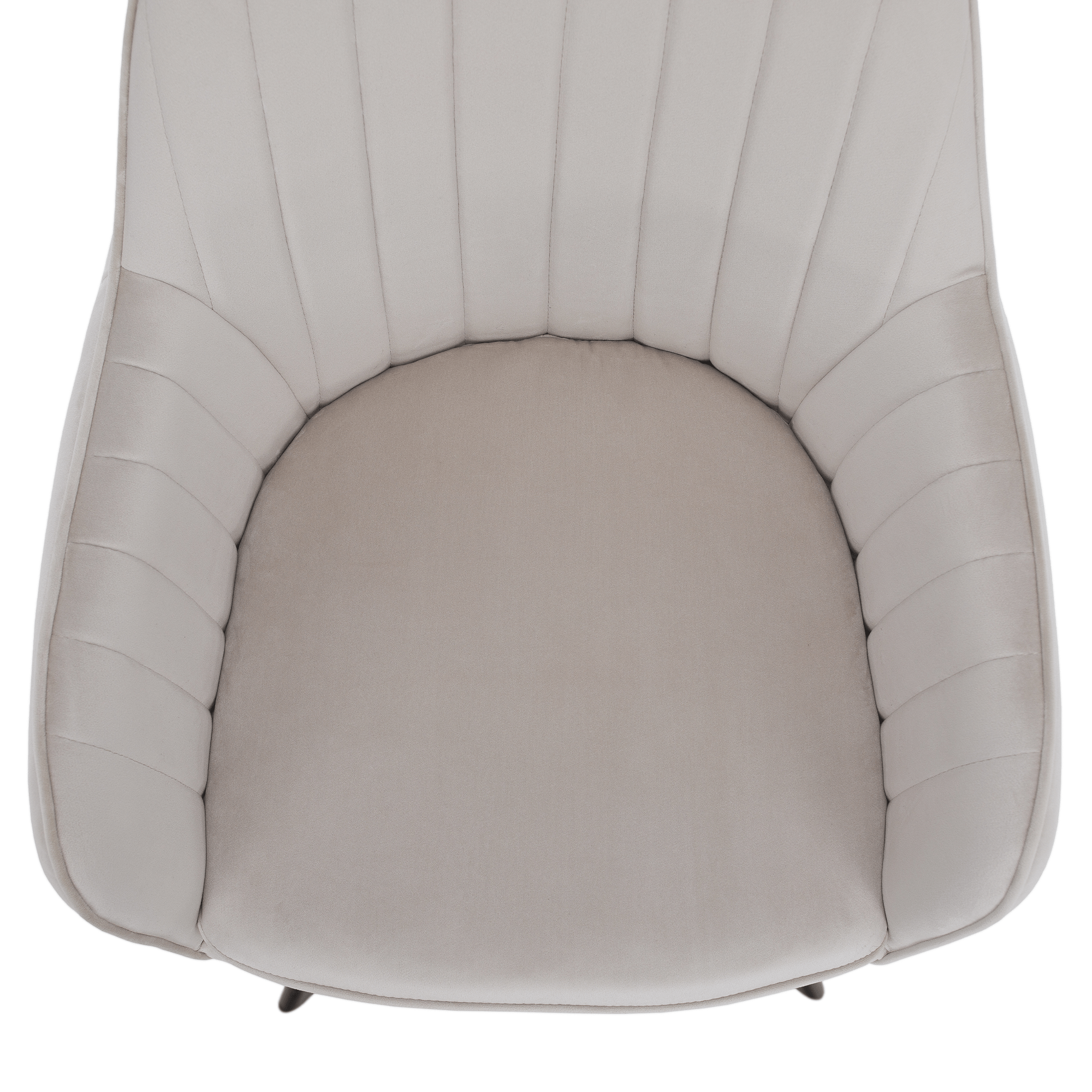 Scaun de design, bej-gri, tesatura Velvet, AURIL — imaginea 15