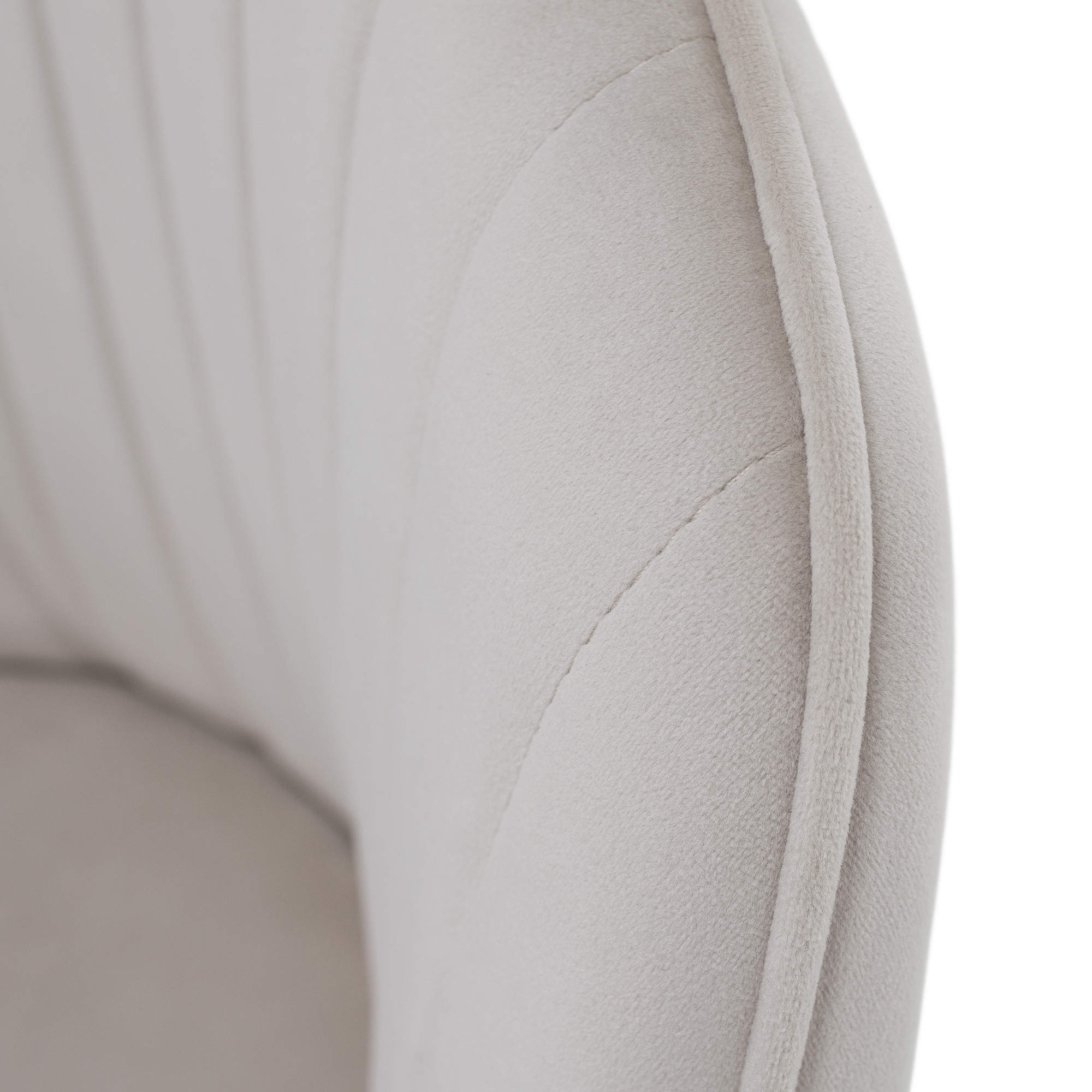 Scaun de design, bej-gri, tesatura Velvet, AURIL — imaginea 18