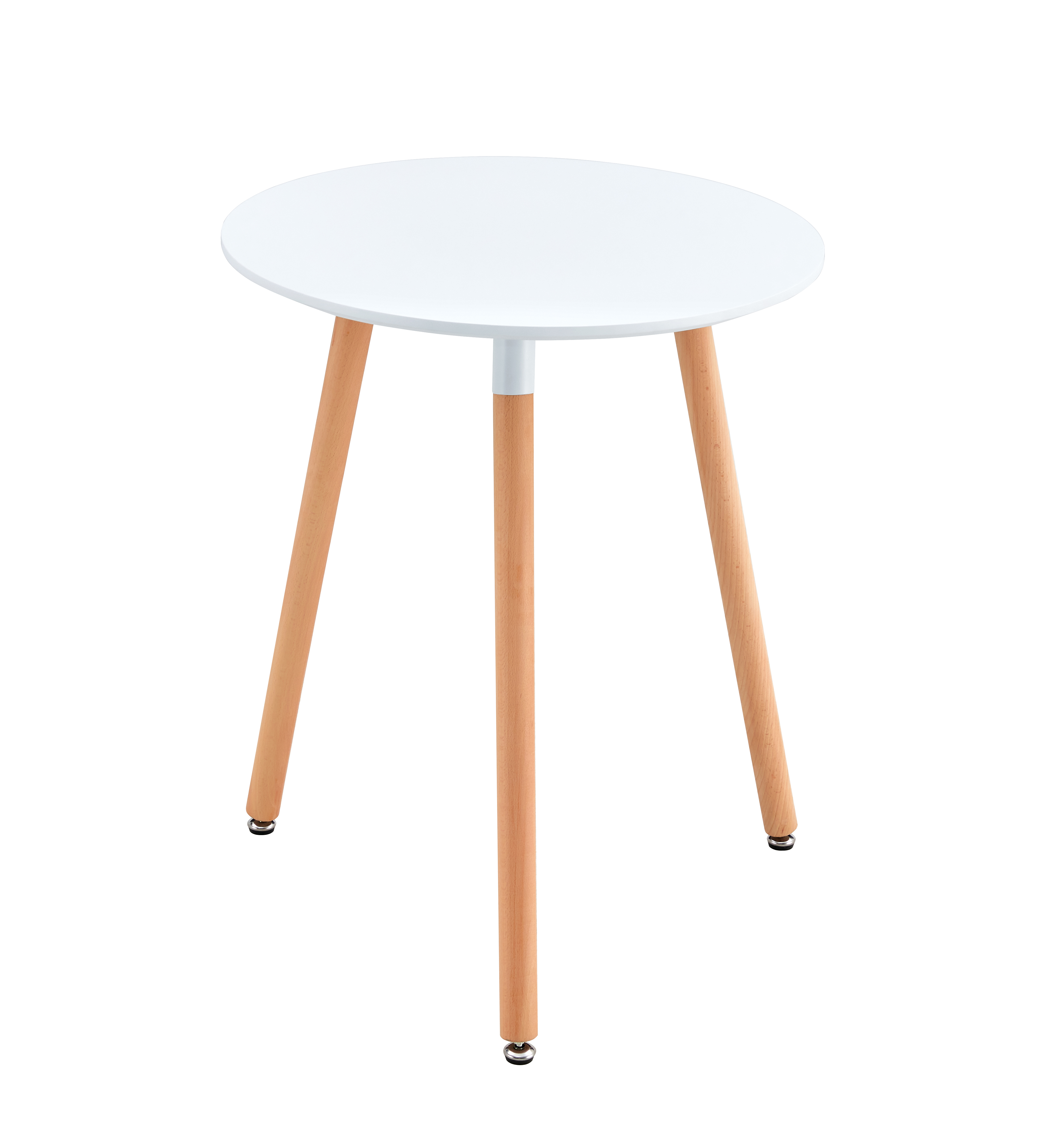 Masa dining, alb/fag, diametru 60 cm, ELCAN NEW TYP 1 — imaginea 2