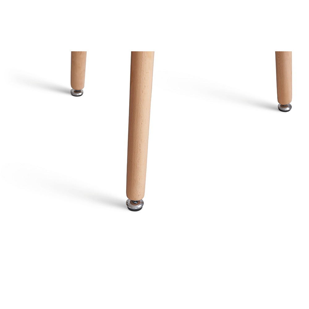 Masa dining, alb/fag, diametru 80 cm, ELCAN NEW TYP 2 — imaginea 4