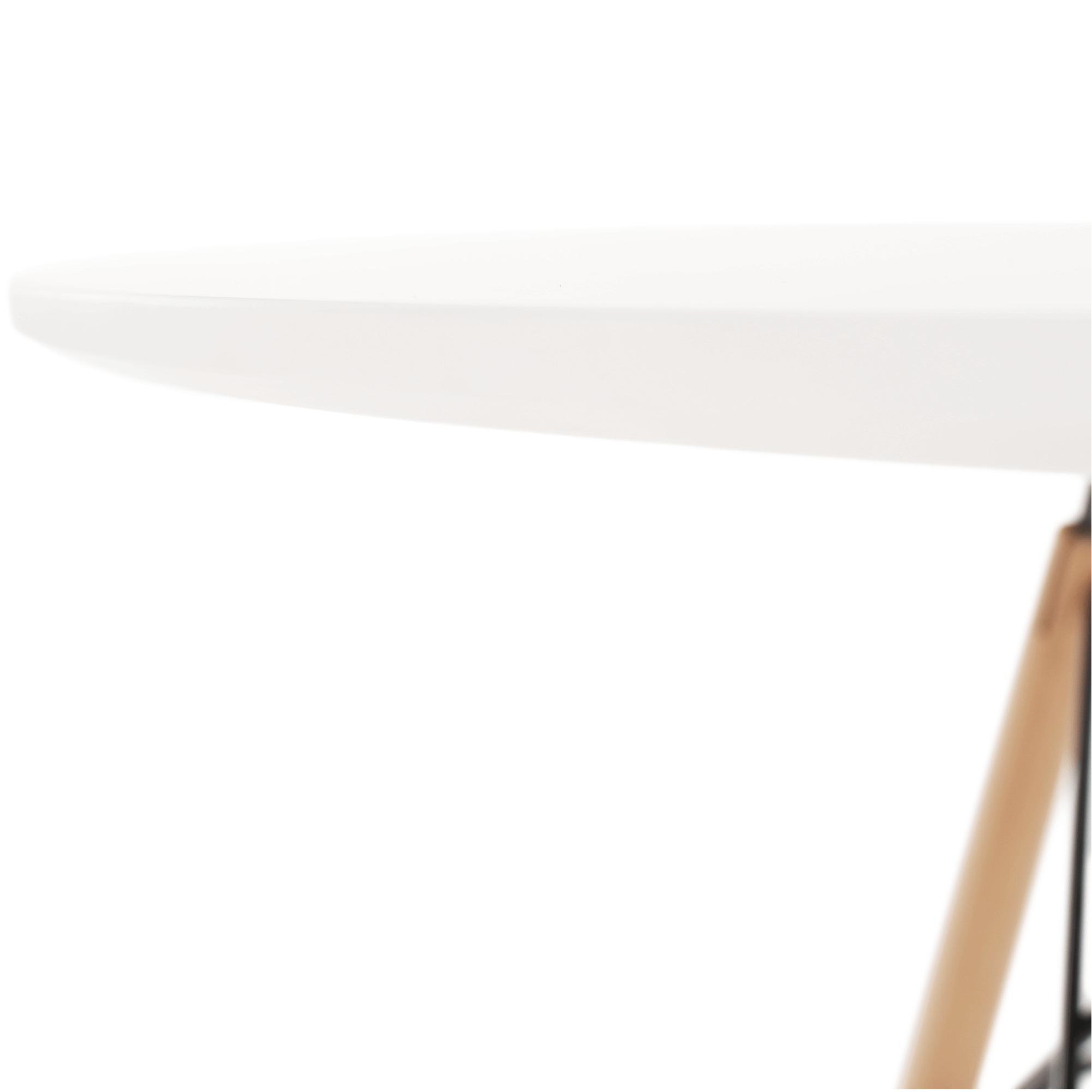 Masa de bucatarie, alba/fag, diametru 90 cm, GAMIN 2 NEW 90 — imaginea 7
