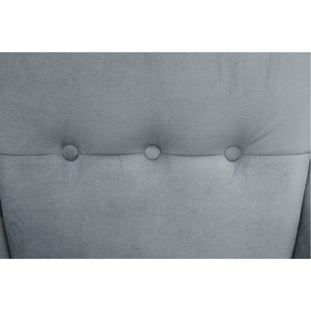 Fotoliu, material textil gri deschis/alb, RUFINO 3 NEW — imaginea 4